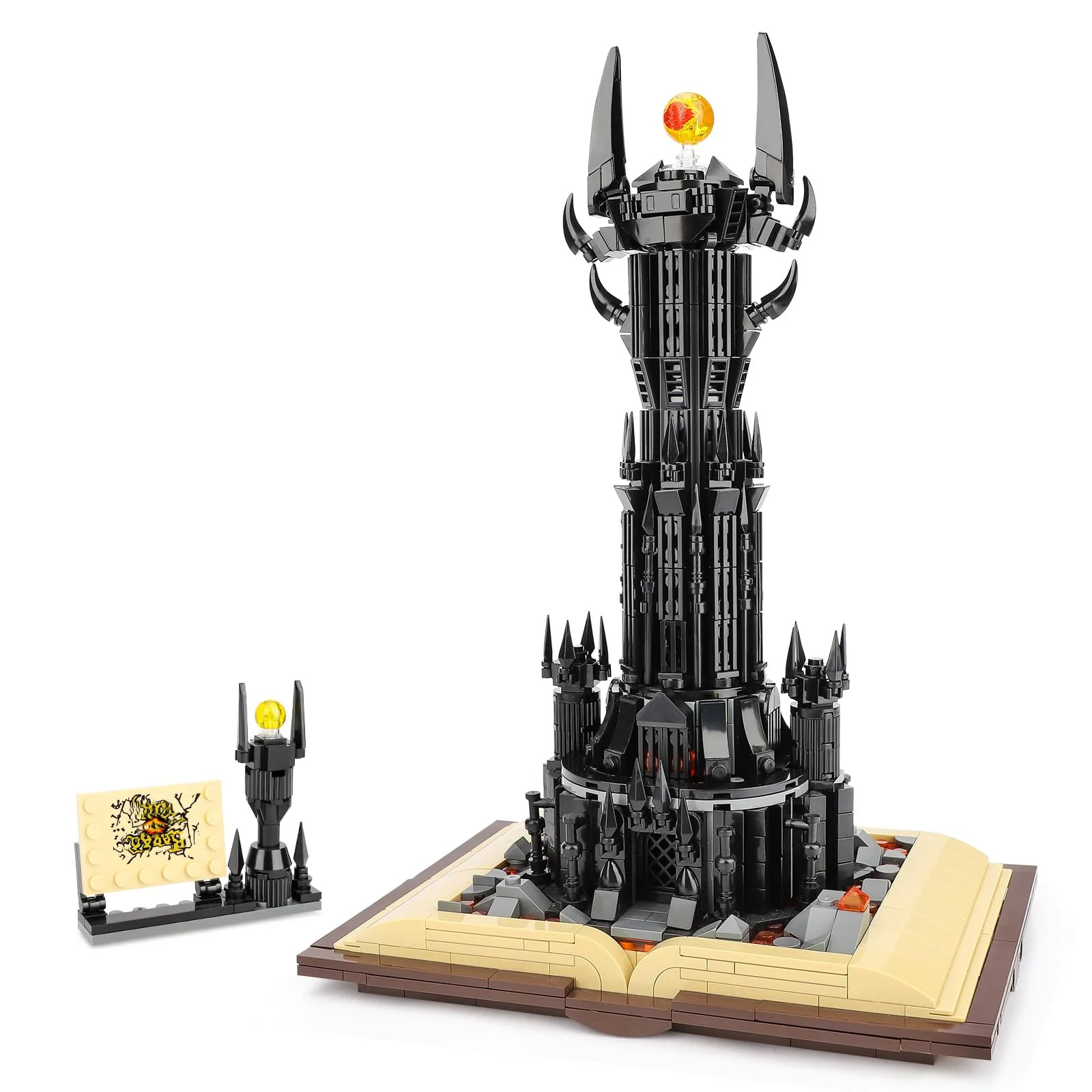 TOY PLAYER Moc Ideas Architecture Klemmbausteine,Kompatibel Mit Lego Lord Film STEM The Magic Rings Dark Tower Bausteinen deko Geschenk für Erwachsene und Jungen ab 6-16+(969 pcs)
