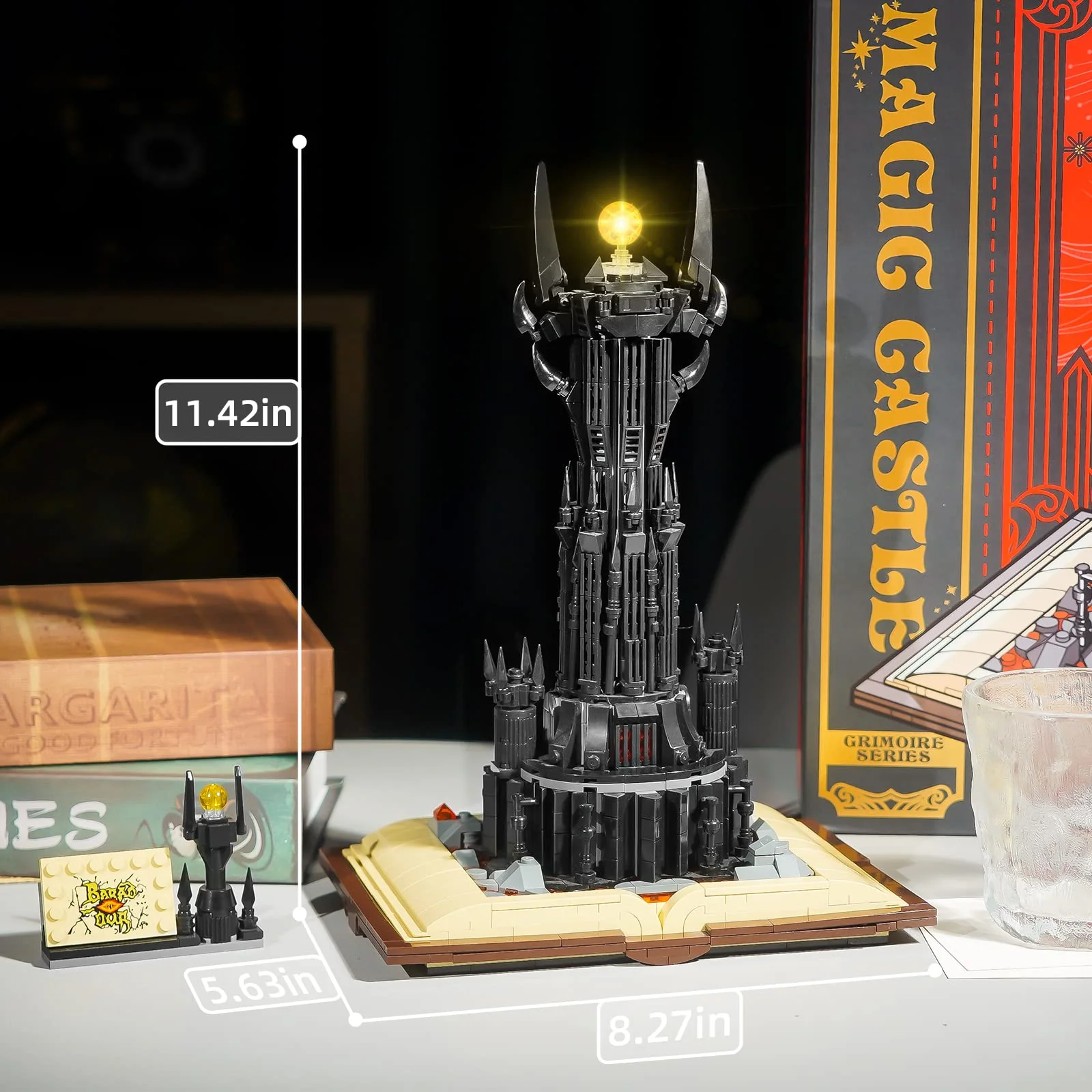 TOY PLAYER Moc Ideas Architecture Klemmbausteine,Kompatibel Mit Lego Lord Film STEM The Magic Rings Dark Tower Bausteinen deko Geschenk für Erwachsene und Jungen ab 6-16+(969 pcs) - Image 4