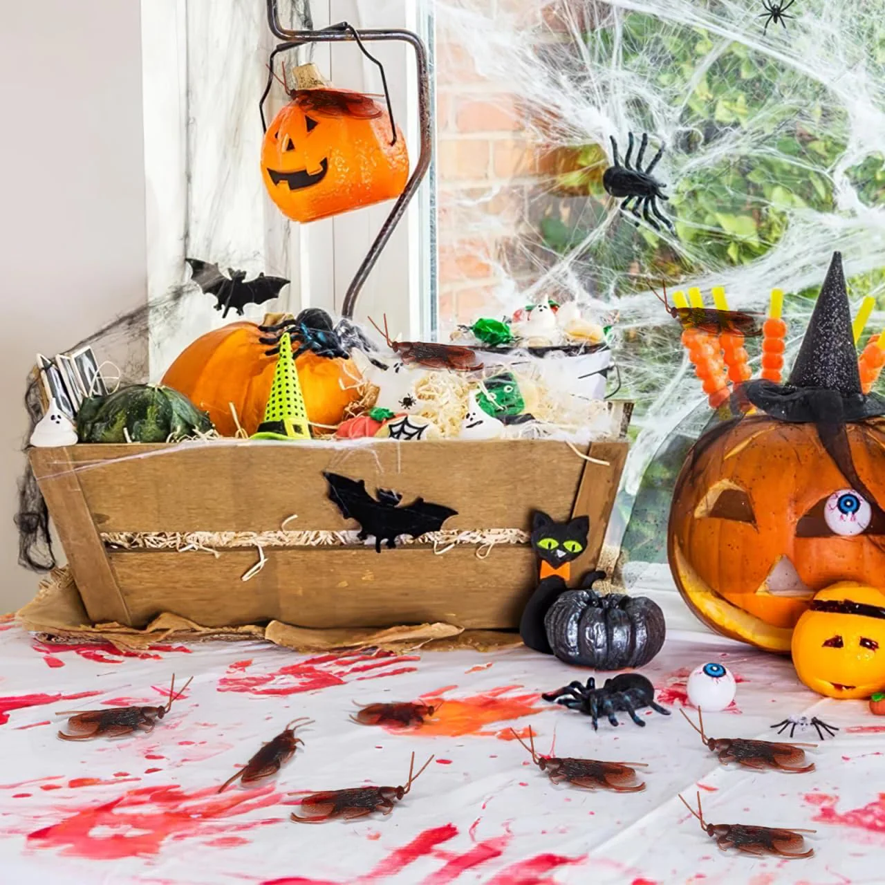 TOYANDONA 60Pcs Gefälschte Kakerlake Realistische Kakerlaken Streich Neuheit Kunststoff Kakerlaken Sehen Echt aus für Halloween () - Image 2