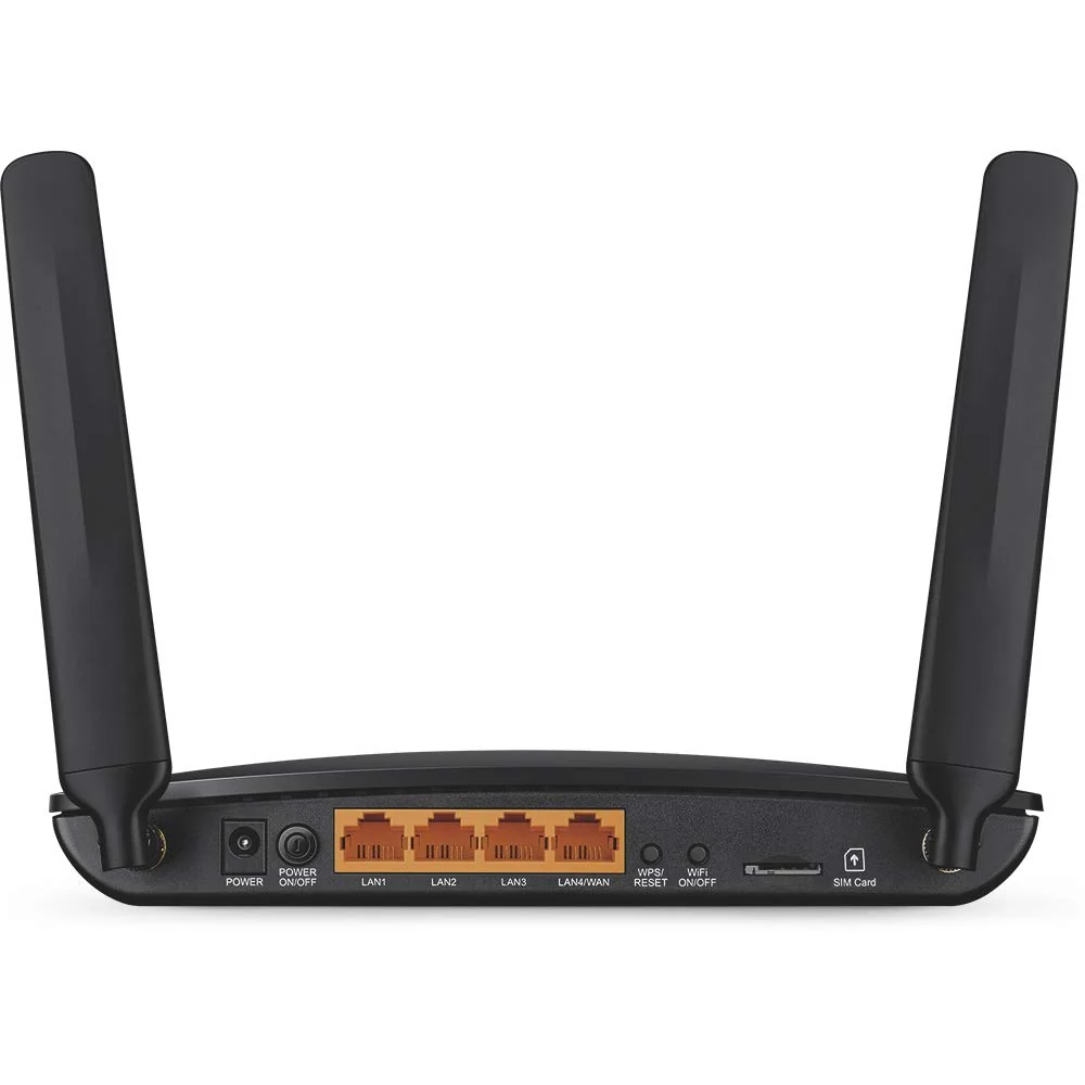 TP-Link Archer MR200 Cat4 + AC750 Mbps Dualband 4G LTE WLAN Router (150 Mbit/s im Download, simultanes Dualband, 300 Mbit/s 2,4GHz + 433 Mbit/s 5GHz, frei konfigurierbarer LAN/WAN-Port) schwarz - Image 4