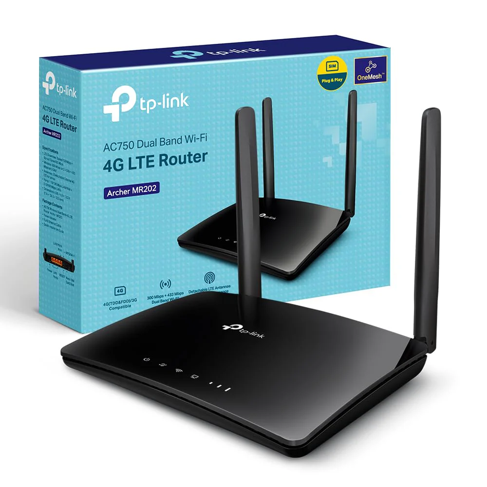 TP-Link Archer MR202 LTE Router, 4G Router SIM Karte, WLAN Dual-Band AC750, 4G Cat4 bis zu 150 Mbit/s, 4 Ports, Plug and Play, MU-MIMO, TP-Link One Mesh - Image 5