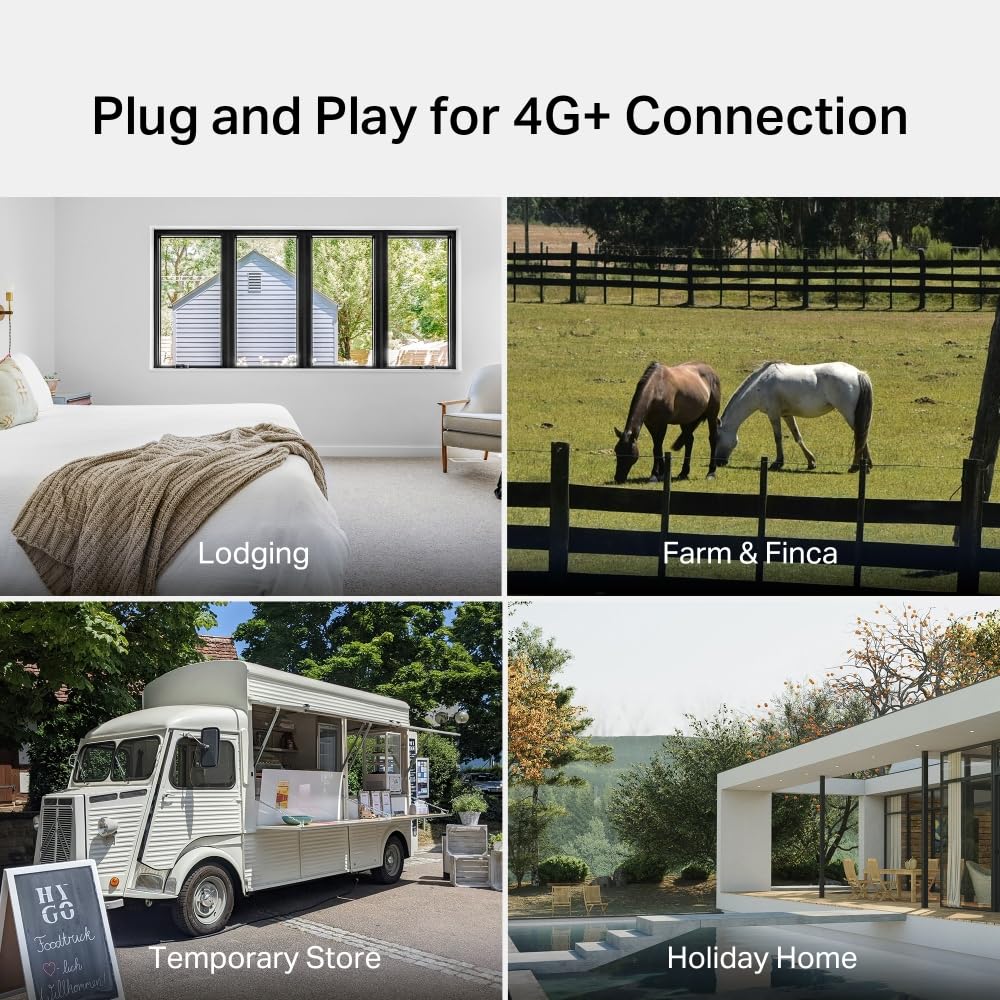 TP-Link Archer MR505 LTE Router, 4G+ Router unterstützt SIM Karten, 4G+ Cat6 bis zu 300Mbps, WLAN Dual-Band AC1200, Gigabit-LAN/WAN-Anschlüsse, Plug and Play, bis zu 64 Geräte, Gast-Netzwerk - Image 3