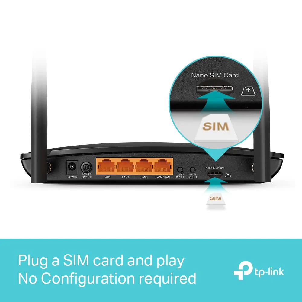 TP-Link Archer MR550 LTE Router, 4G+ Router unterstützt SIM Karten, 4G+ Cat6 bis zu 300Mbps, WLAN Dual-Band AC1200, Gigabit-LAN/WAN-Anschlüsse, Plug and Play, TP-Link OneMesh - Image 5