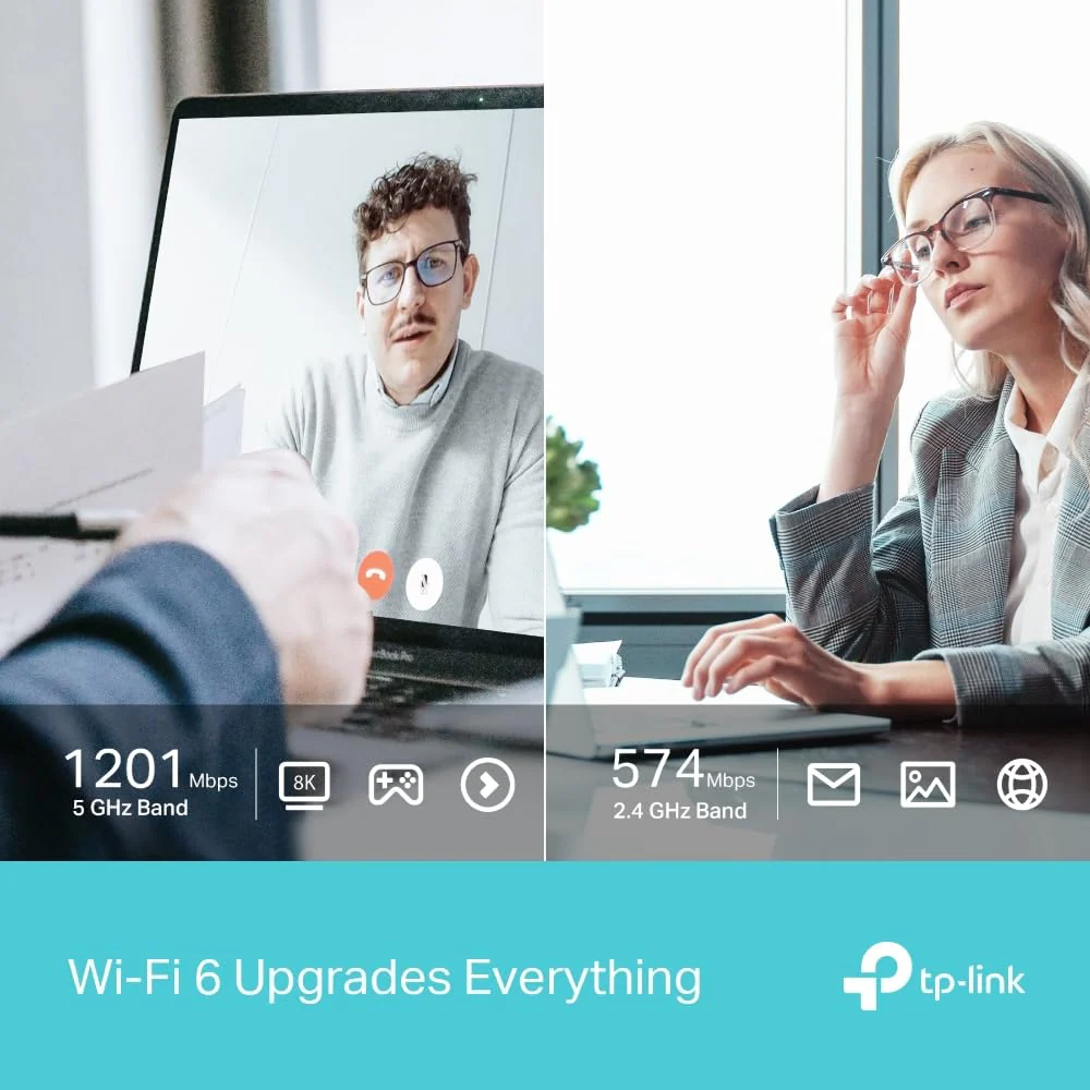 TP-Link Archer TX20U WLAN Stick Für PC, 𝐖𝐢𝐅𝐢 𝟔 AX1800 Dual Band, nur Kompatibel mit Windows 11/10, USB 3.0, MU-MIMO, OFDMA, WPA3-Verschlüsselung - Image 6