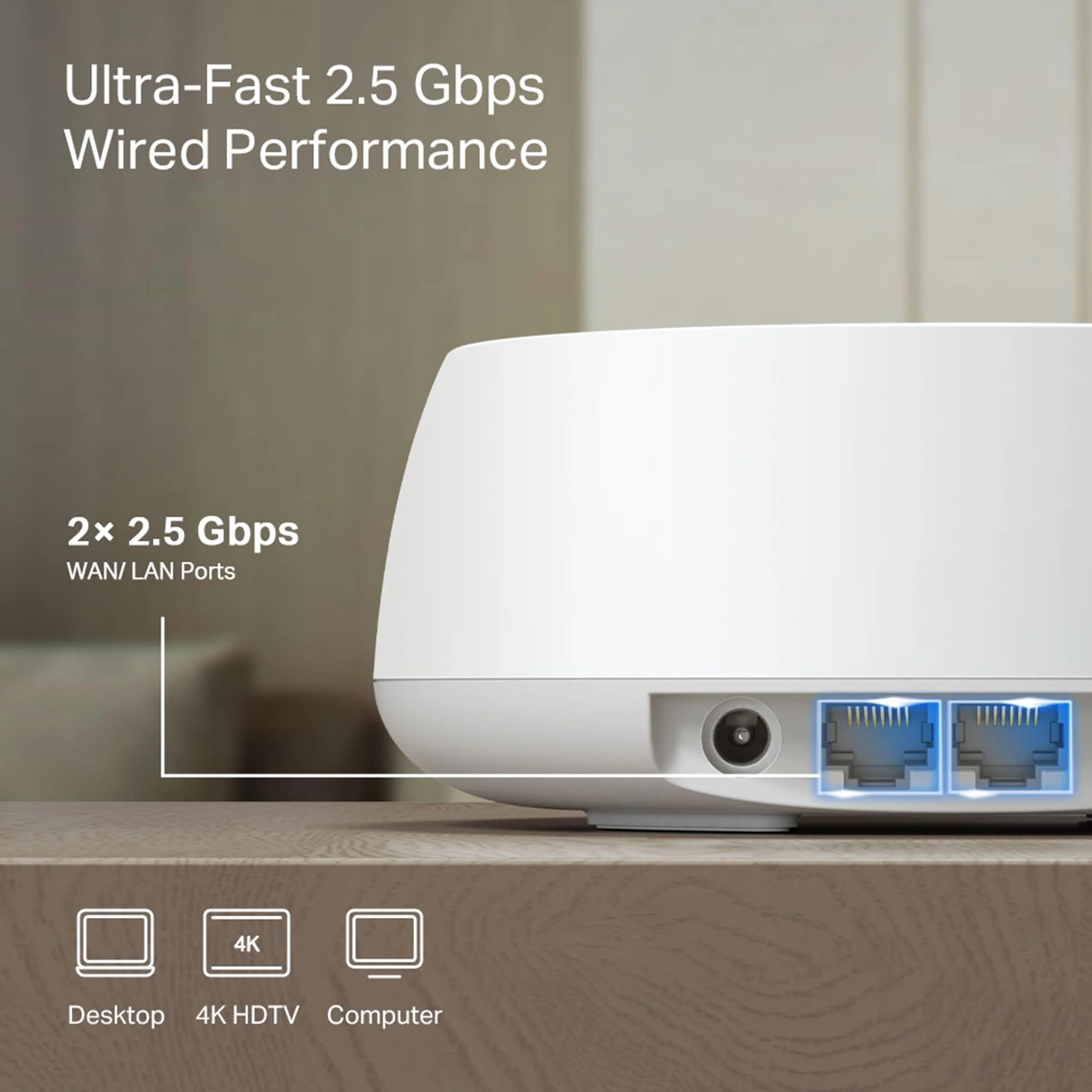 TP-Link Deco BE25 WiFi 7 Mesh WLAN(3 Pack), BE3600 Dual-Band, 2 x 2.5 Gbit/s Port für Jede Einheit, WPA3, 4 Streams, 160 MHz Kanäle, Gästenetzwerk, HomeShield, Empfohlen für Häuser mit 4-6 Zimmern - Image 4