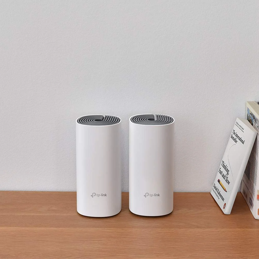 TP-Link Deco E4 Mesh WLAN Set (2er Pack), AC1200 Dual Band Router & Repeater (Reichweite bis zu 260m², ideal für große Häuser mit mehreren Geräten, 4x 100Mbit/s Ports) weiß - Image 6