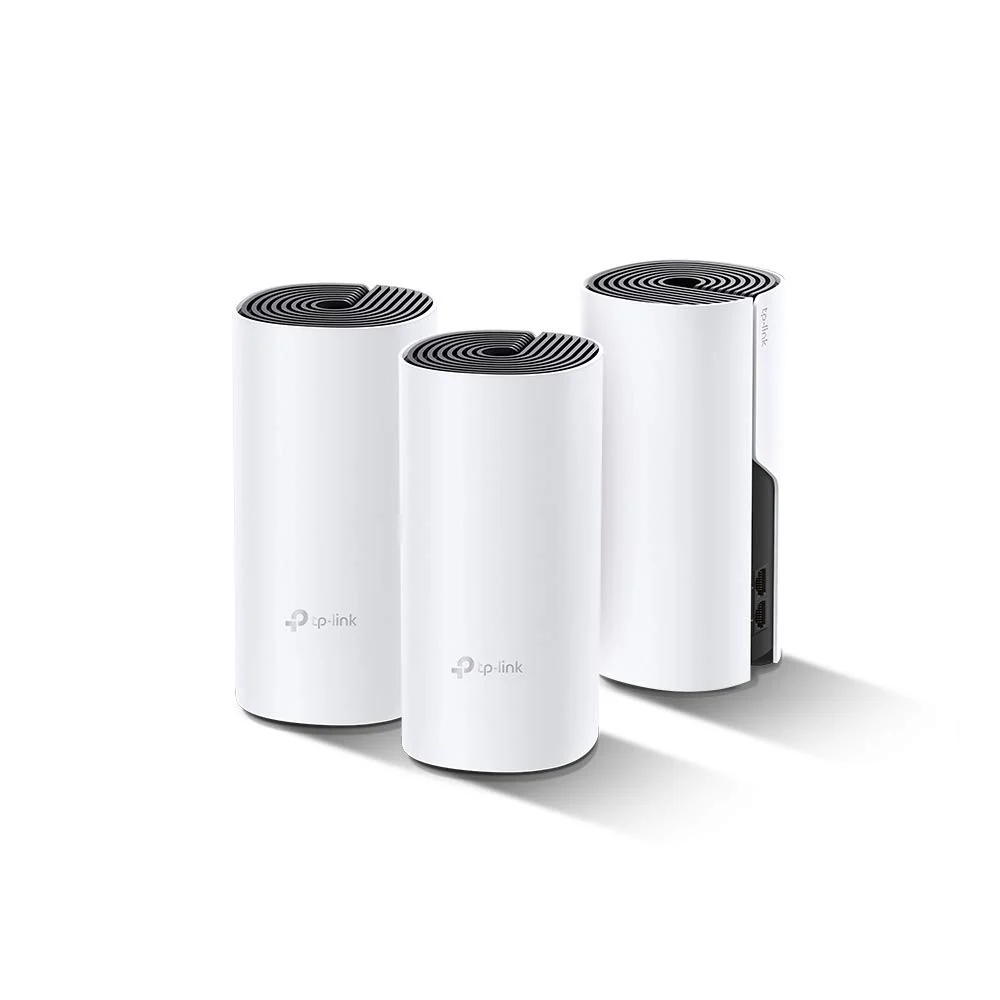 TP-Link Deco P9 Powerline WLAN Mesh Set (Dualband 1200Mbit/s + HomePlug 1000Mbit/s, Reichweite bis zu 560m², Qualcomm Core, 6xGigabit-Ports, kompatibel mit Amazon Alexa, Schnellinstallation) weiß - Image 4