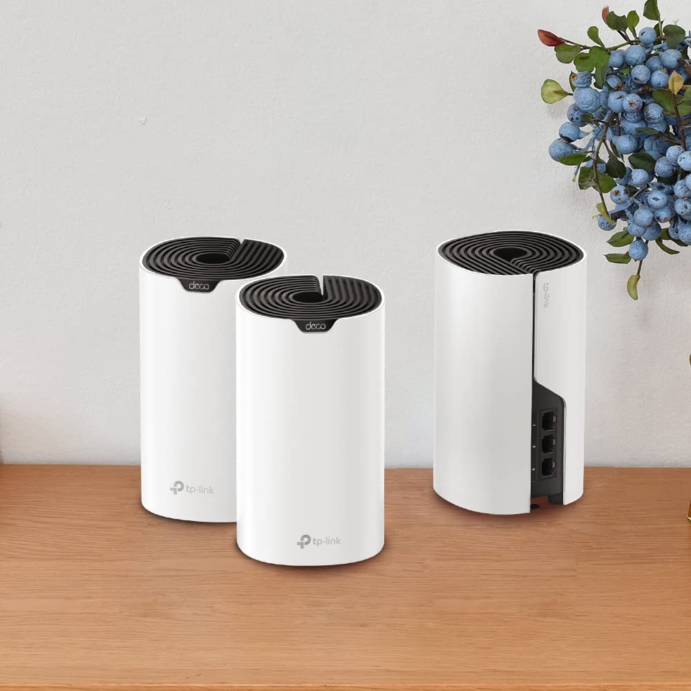 TP-Link Deco S1900 Mesh WLAN Set (3er Pack), AC1900 Dual Band Router & Repeater, 3X Gigabit Ports für Jede Einheit, empfohlen für Häuser mit 3-5 Schlafzimmern, Umfassender Jugendschutz - Image 2