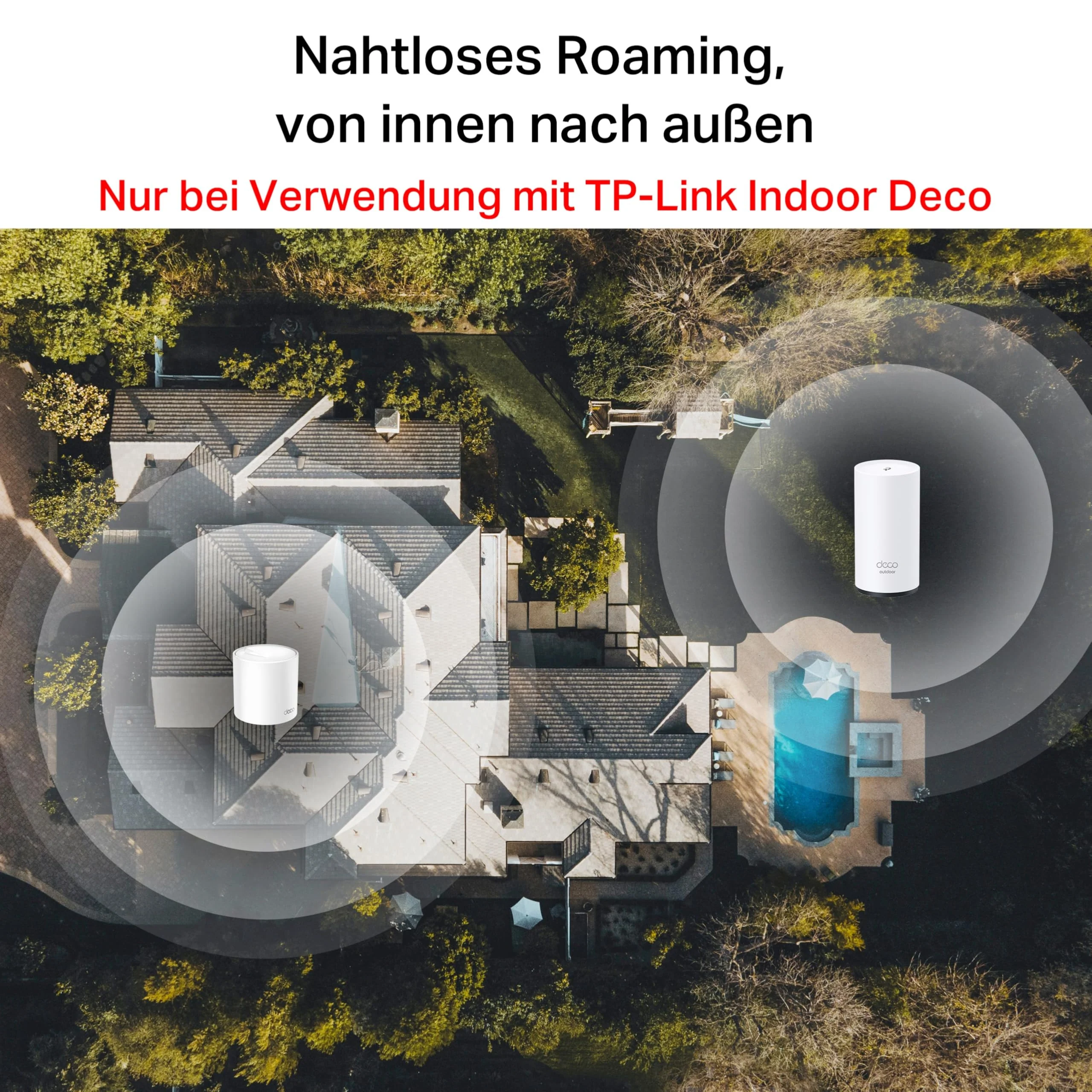 TP-Link Deco X50-Outdoor Wi-Fi 6 Mesh WLAN, AX3000 Dualband Router (2× Gigabit ports, 802.at PoE, Außenbereich, Kompatibel mit allen Deco-Modellen) - Image 4