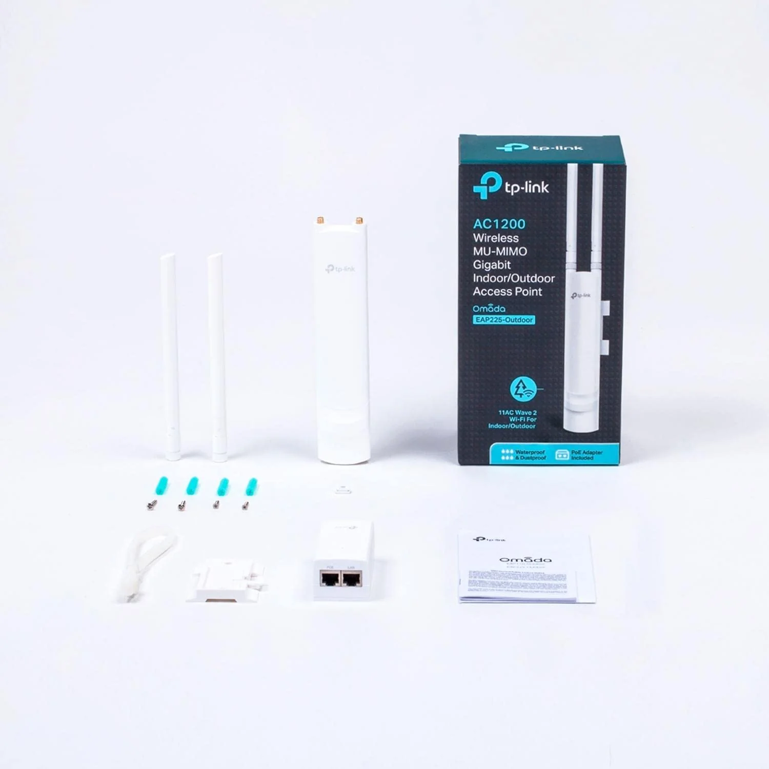 TP-Link EAP225-Outdoor Dualband Gigabit Outdoor WLAN Access Point (300Mbit/s 2,4GHz, 867Mbit/s 5Ghz, 802.3af/at, Omada SDN, IP65 wetterfest für Außenumgebung) weiß - Image 2