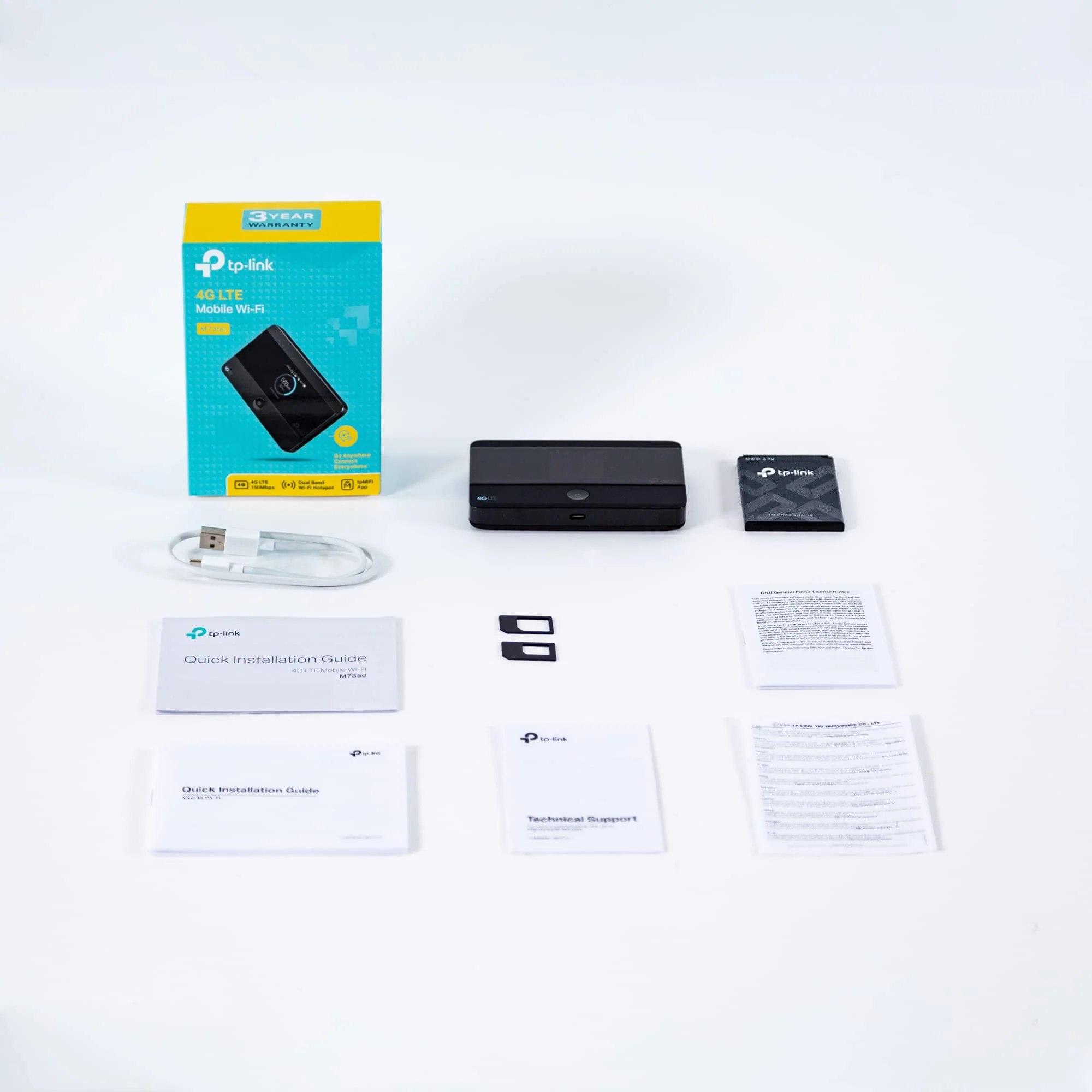 TP-Link M7350 - 4G (CAT4) Tragbarer WLAN-Router, MiFi, Farbbildschirm, 150 Mbit/s, 2000-mAh-Akku (8 Std.), Verbindung von 10 Geräten gleichzeitig, einfache Konfiguration, Farbe Schwarz - Image 7