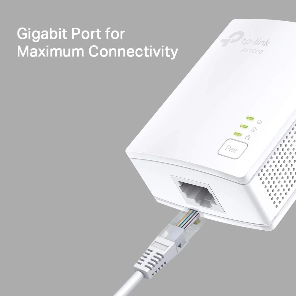 TP-Link Powerline Adapter Set TL-PA717 KIT(1000Mbit/s, Gigabit-Port, Plug&Play, Kompatibel mit Allen HomePlug AV/AV2 Powerline Adaptern, Ideal für Media-Streaming - Image 6