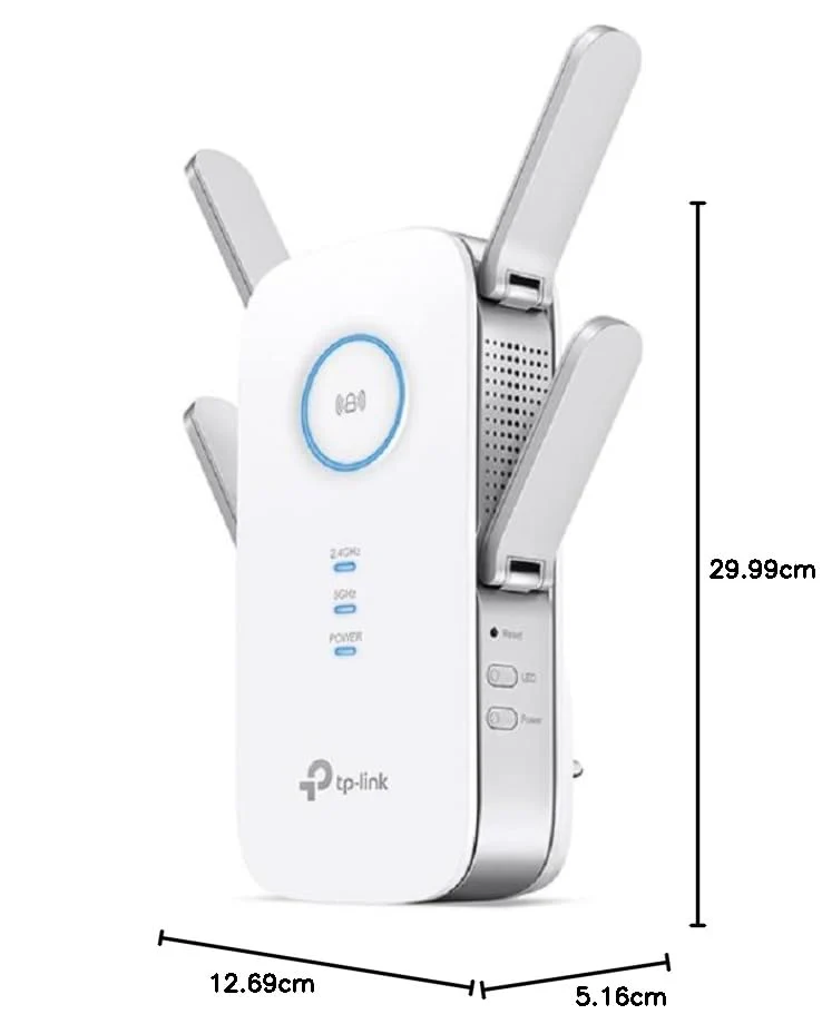 TP-Link RE655 WLAN Verstärker Repeater AC2600 (Dual-WLAN AC + N, 1733 MBit/s 5GHz + 800MBit/s 2,4GHz, Gigabit-LAN-Port, App Steuerung, maximale Abdeckung, kompatibel zu allen WLAN Geräten) - Image 5