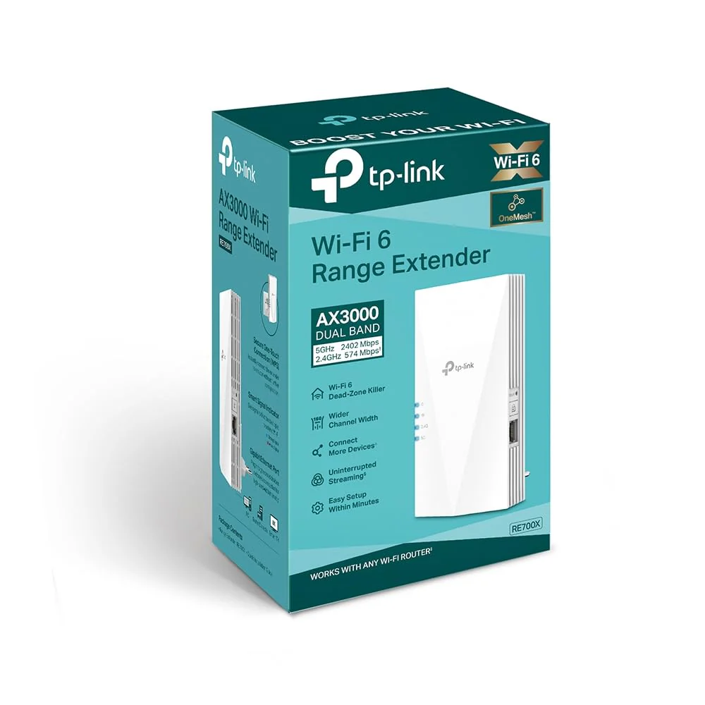 TP-Link RE700X WiFi 6 WLAN Verstärker Repeater AX3000, Dualband 2402MBit/s 5GHz + 574MBit/s 2,4GHz, MU-MIMO, Gigabit Port, empfohlen mit WiFi 6 Router, ideal für Apartments - Image 5