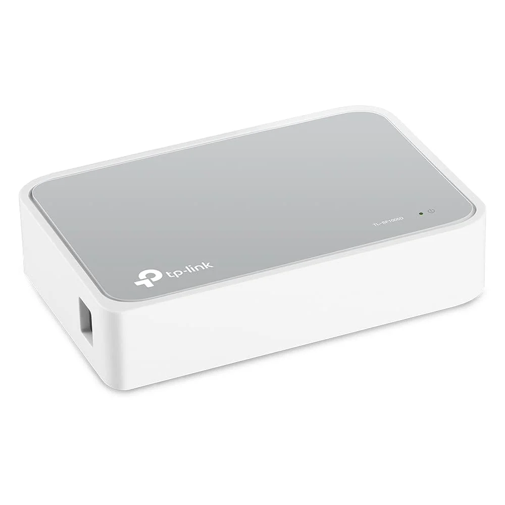TP-Link TL-SF1005D 5-Port Fast Ethernet-/Netzwerk-/LAN Switch (10/100Mbit/s, automatische Geschwindigkeits- und Duplexanpassung, Plug-und-Play, Auto-MDI/MDIX, lüfterlos) weiß (Packung mit 2) - Image 4
