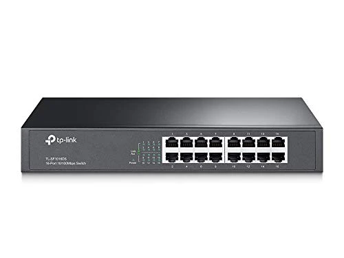 TP-LINK TL-SF1016DS 16 Port Netzwerk Switch (lüfterloses Passivkühlkonzept) - Image 7