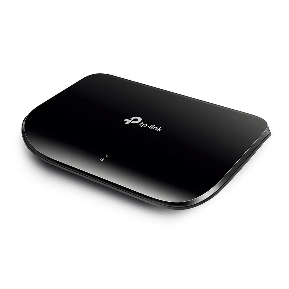 TP-Link TL-SG1005D 5-Port Gigabit Desktop Switch (5 10/100/1000Mbps-RJ45-Ports, Autoabstimmung, Auto-MDI/MDIX, Green IT, 70% Energie einsparen, Plastikgehäuse) schwarz - Image 3