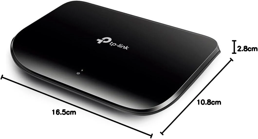TP-Link TL-SG1005D 5-Port Gigabit Desktop Switch (5 10/100/1000Mbps-RJ45-Ports, Autoabstimmung, Auto-MDI/MDIX, Green IT, 70% Energie einsparen, Plastikgehäuse) schwarz - Image 6