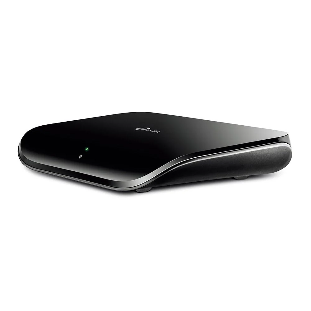 TP-Link TL-SG1005D 5-Port Gigabit Desktop Switch (5 10/100/1000Mbps-RJ45-Ports, Autoabstimmung, Auto-MDI/MDIX, Green IT, 70% Energie einsparen, Plastikgehäuse) schwarz - Image 7