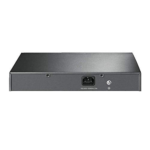 TP-Link TL-SG1008MP 8-Port Gigabit PoE Switch mit 8 PoE+ Ports (Rackmount, 153 Watt, geschirmte RJ-45 Ports,IEEE-802.3af/at PoE, Plug-and-Play, lüfterlos, robustes Metallgehäuse) Schwarz - Image 4