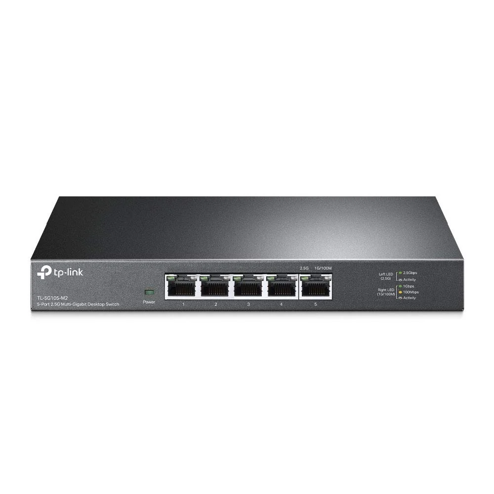 TP-Link TL-SG105-M2 5× 2.5-Gigabit ports Ethernet LAN Switch(Plug-and-Play,Metallgehäuse, QoS, IGMP-Snooping, Ideal für 2.5G NAS, Server, Gaming-Computer, WiFi 6 AP, 4K-Video)schwarz - Image 5