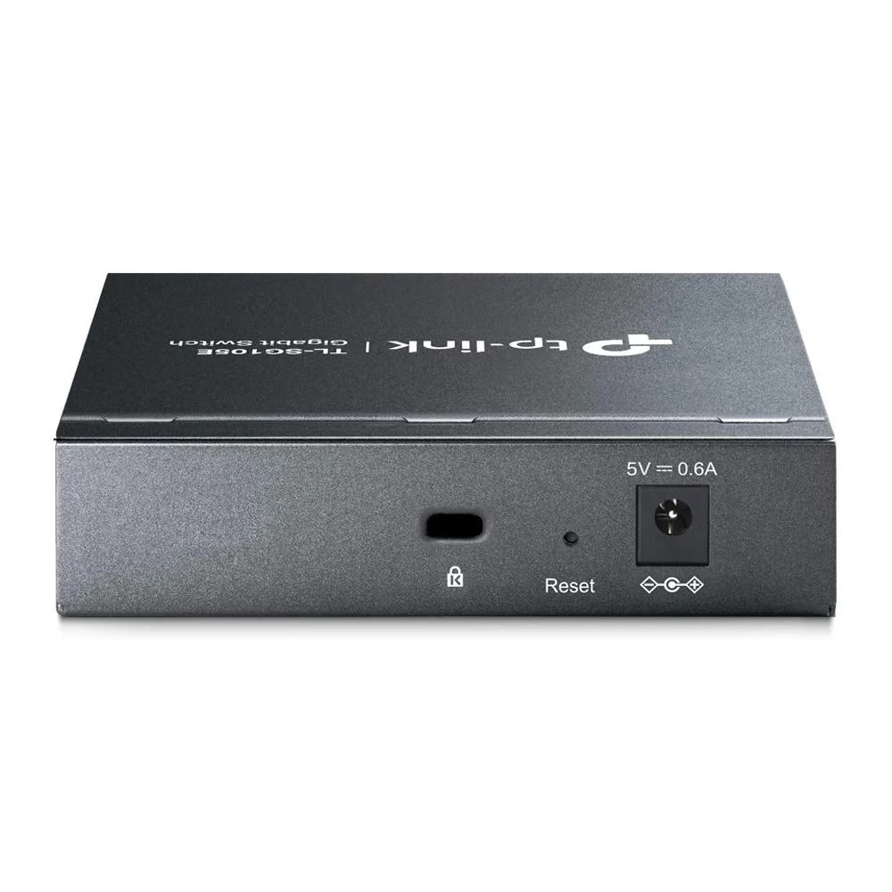 TP-Link TL-SG105E 5-Ports Gigabit Easy Smart Managed Netzwerk Switch(Plug-and-Play,Metallgehäuse, QoS, IGMP-Snooping,LAN Verteiler, zentrales Management, energieeffizient)schwarz metallic - Image 3