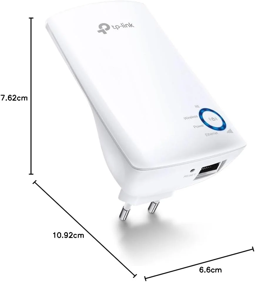 TP-Link TL-WA850RE WLAN Verstärker Repeater(300 Mbit/s, App Steuerung, Ethernet-Port, WPS, AP Modus, LED abschaltbar, kompatibel zu allen WLAN Geräten) weiß - Image 3