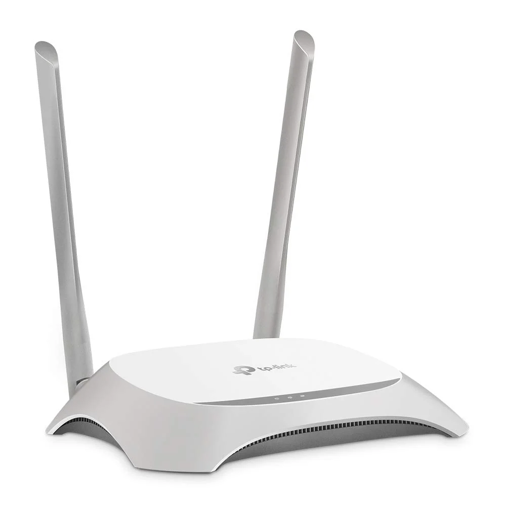 TP-Link TL-WR840N N300 WLAN Router (300Mbit/s (2,4GHz), 4 x 10/100Mbit/s LAN Ports, IPv6, 2 externe Antennen, WPS, Accesspoint Modus), weiß/ schwarz