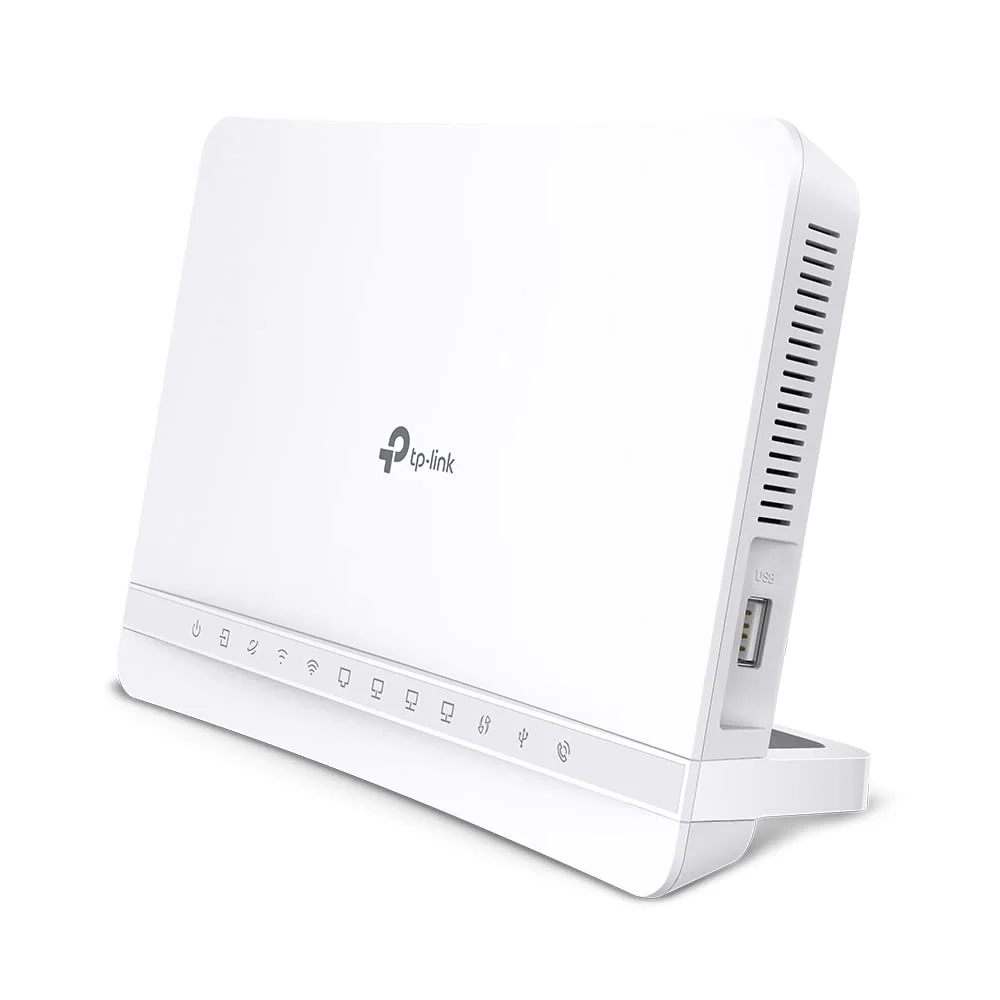 TP-Link VX231v Wi-Fi 6 VDSL Modem Router, VDSL2 35b 300 Mbit/s, 4× Gigabit-Ports, AX1800 Dual-Band WLAN, Unterstützt Telekom, O2, 1&1, nicht Vodafone MIC, nur für Deutschland