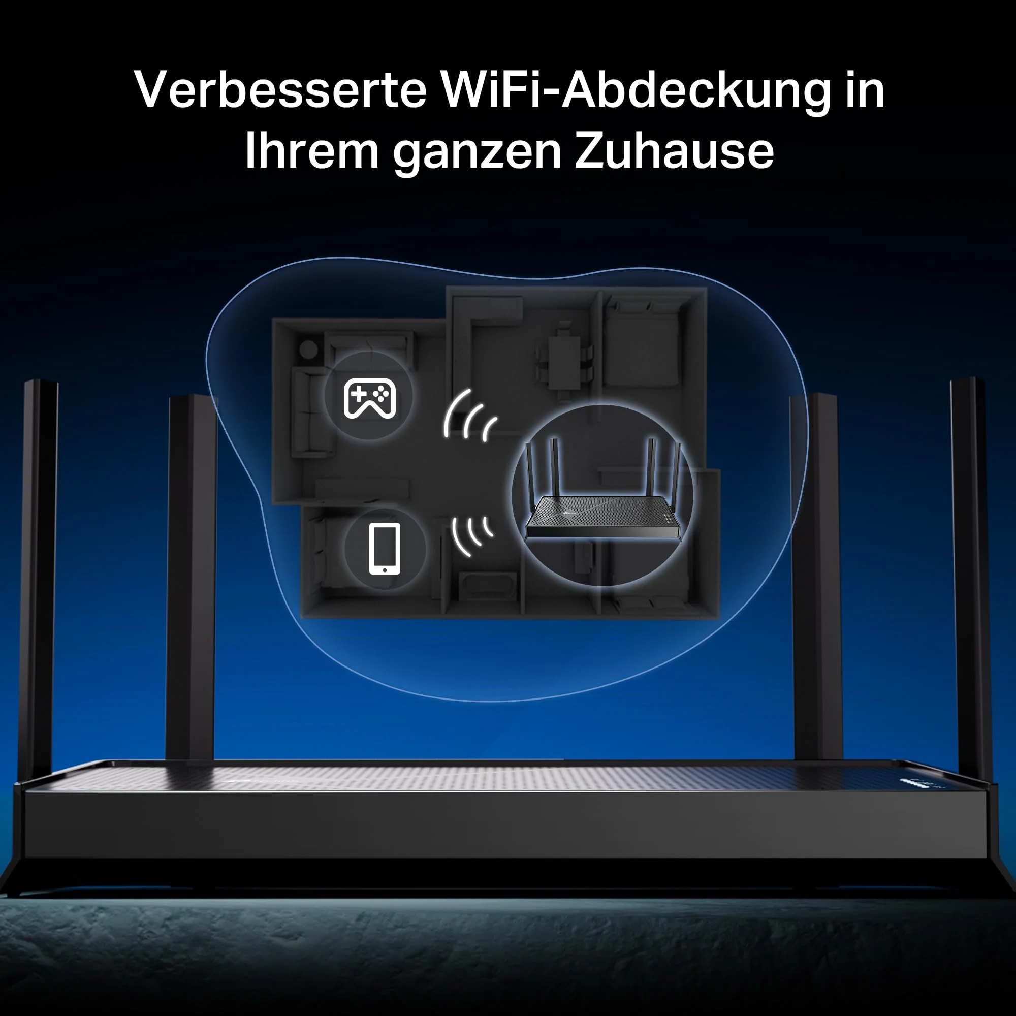 TP-Link WiFi 7 Router Archer BE3600 | Dual-Band WLAN 3570 Mbps | 2 x 𝟐,𝟓𝐆-𝐏𝐨𝐫𝐭𝐬 | USB 3.0 | EasyMesh | VPN-Clients und -Server | HomeShield