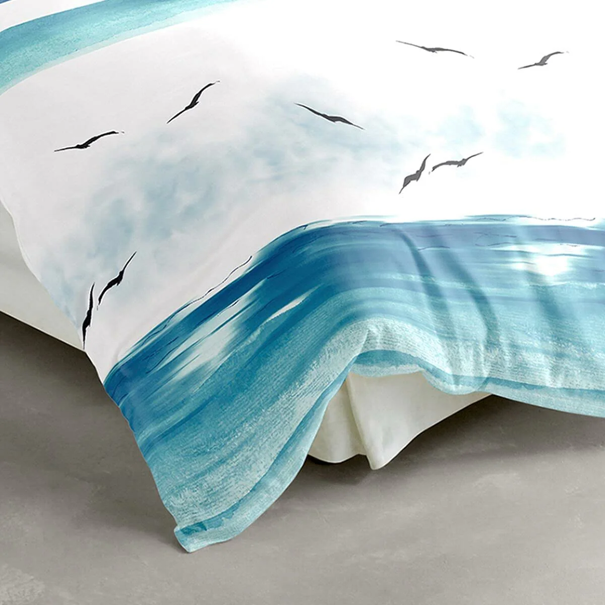Traumschlaf Biber Bettwäsche flauschig-weich-kuschelig im Maritimen Look mit Reißverschluss 135x200 cm + 80x80 cm - Image 6