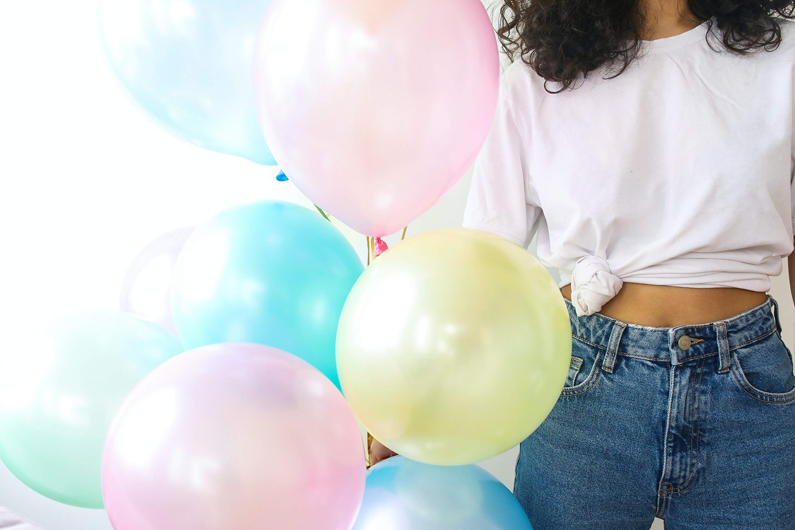 Trendario Ballongas Helium Für bis zu 50 Luftballons / XXL Einweg Heliumbehälter inkl. 50 Latexballons und Ballonband für leichtes befüllen Von Ballons - Image 5