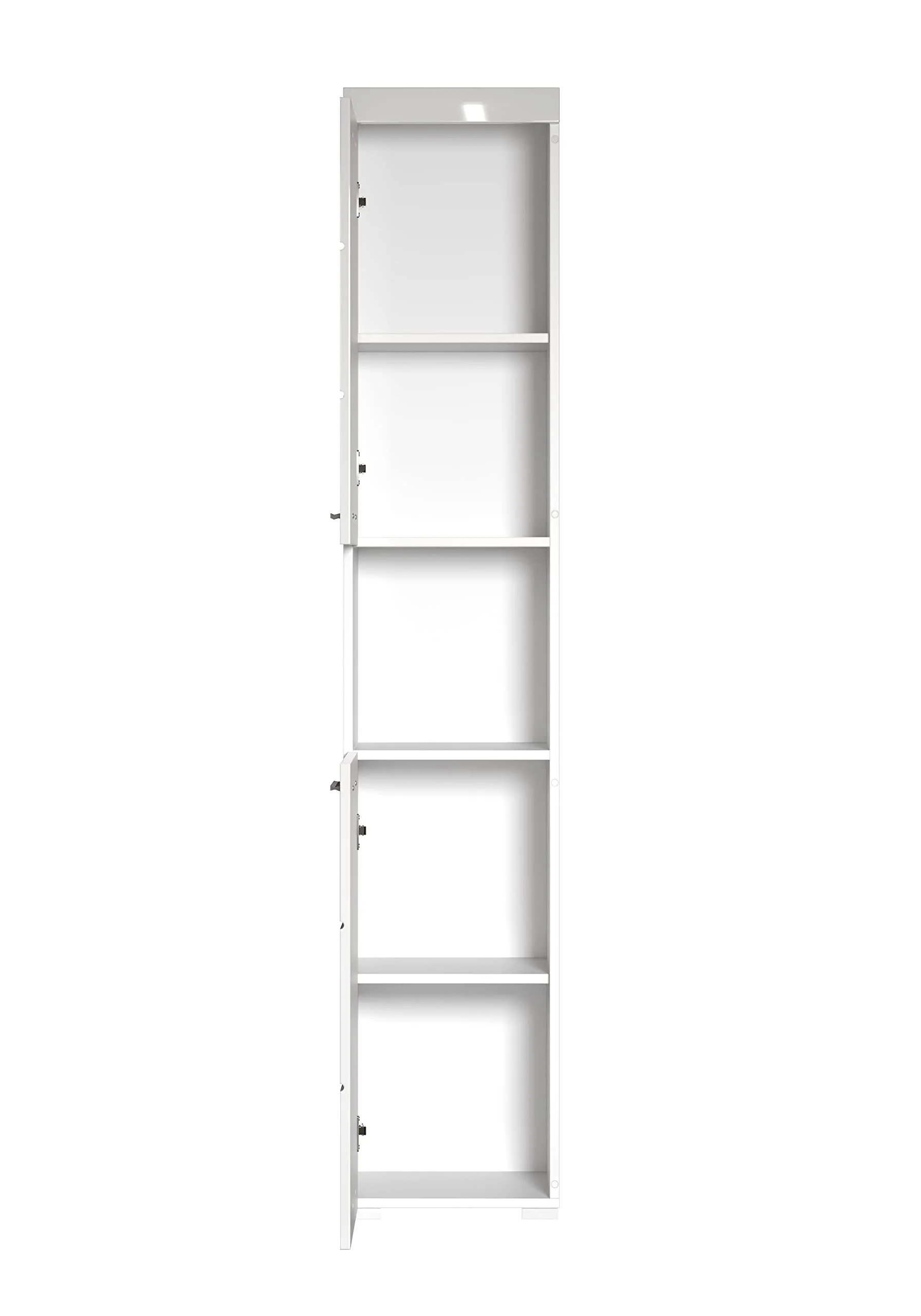 trendteam smart living - Hochschrank Badschrank - Bad - Amanda - Aufbaumaß (BxHxT) 37 x 190 x 31 cm - Farbe Weiß Hochglanz - 139310301 - Image 9
