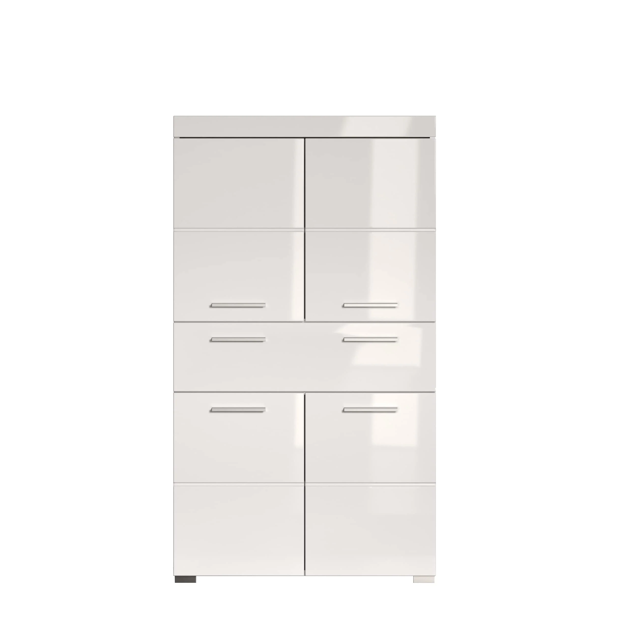 trendteam smart living - Hochschrank Schrank - Bad - Amanda - Aufbaumaß (BxHxT) 73 x 130 x 31 cm - Farbe Weiß Hochglanz - 139310701 - Image 6