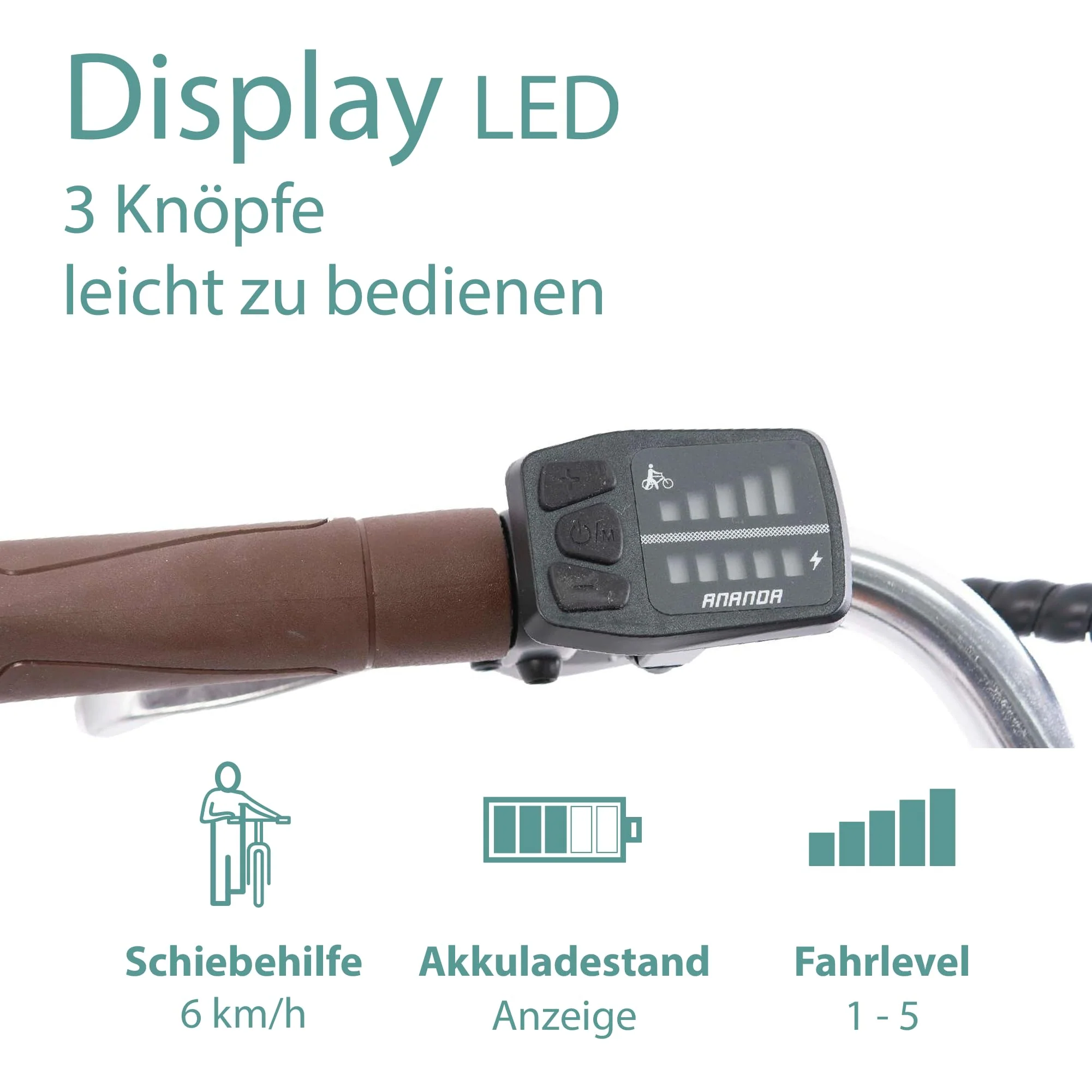 TRETWERK - 28 Zoll E-Bike Damen Pedelec - Sophia schwarz - E-Citybike Damenfahrrad mit 3 Gang Shimano Nexus Nabenschaltung - Elektrofahrrad mit Frontmotor 250W, 36V - Image 5