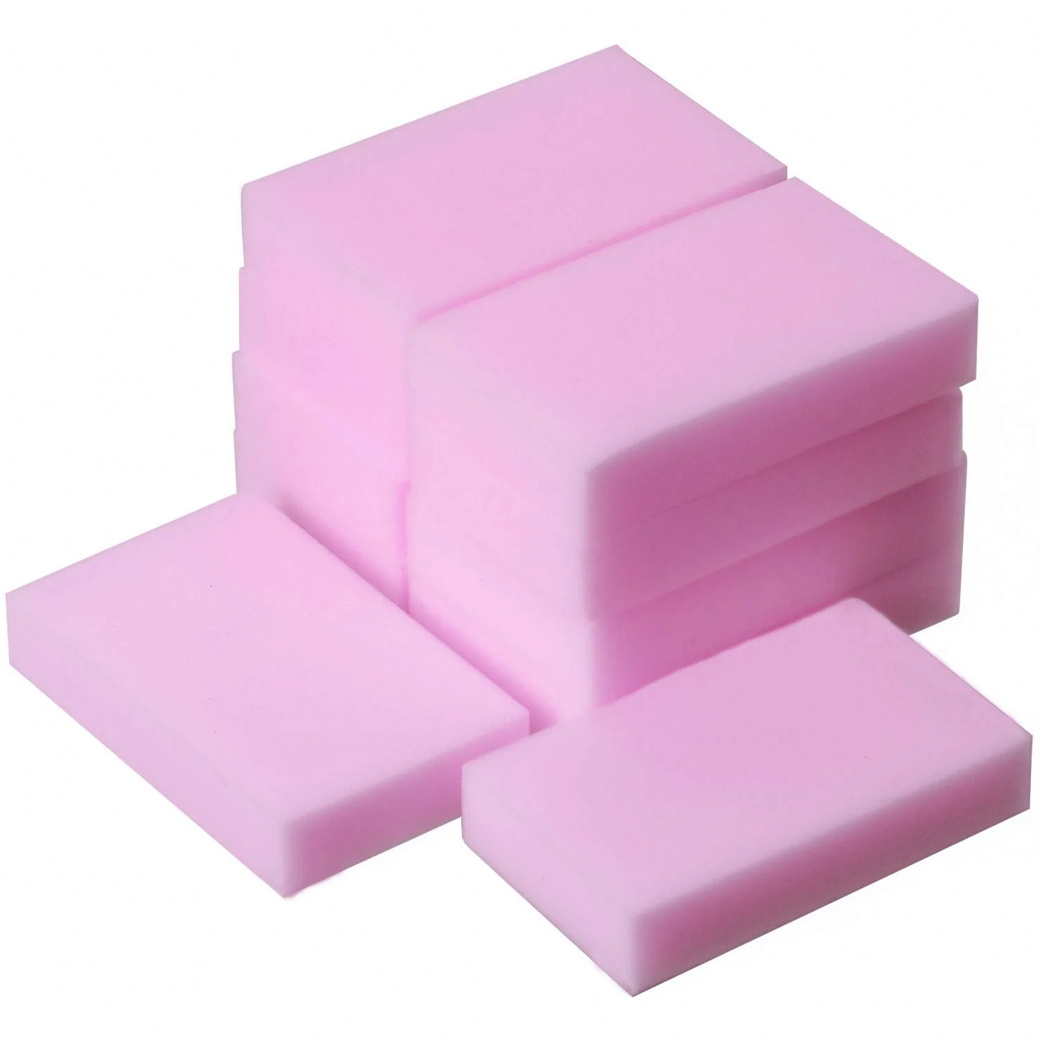 TRIXES 30er Pack Wunder Schwämme zur chemikalienfreien Fleckenentfernung - Präzisions-Haushaltsreinigung und Professionelle Fleckenentfernung - Auf Maß zuschneidbar - Farbe Rosa - Image 3