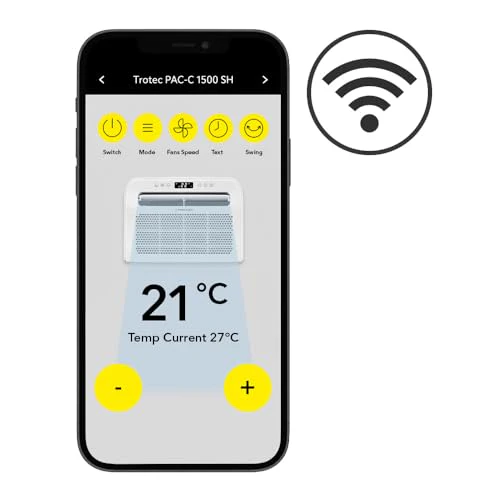 TROTEC PAC-C 1500 SH WiFi Camping-Klimagerät 4-in-1: Kühlen, Heizen, Entfeuchten und Ventilieren – Split-Klimaanlage für Wohnwagen und Wohnmobil, 5.000 BTU, App-Steuerung - Image 9