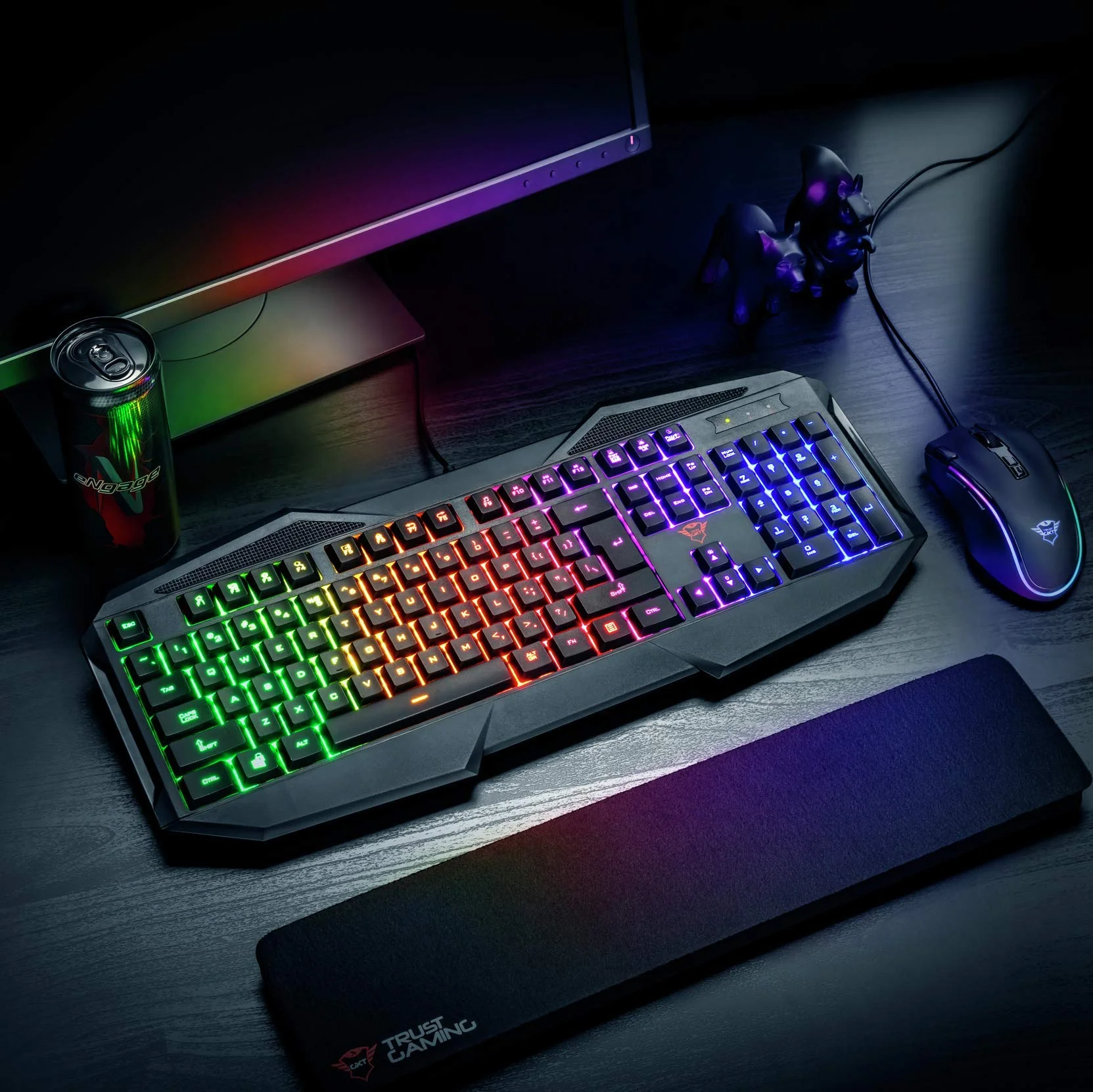 Trust Gaming Avonn Gaming Beleuchtete Tastatur [Italienisches Layout] Schwarz - Image 3