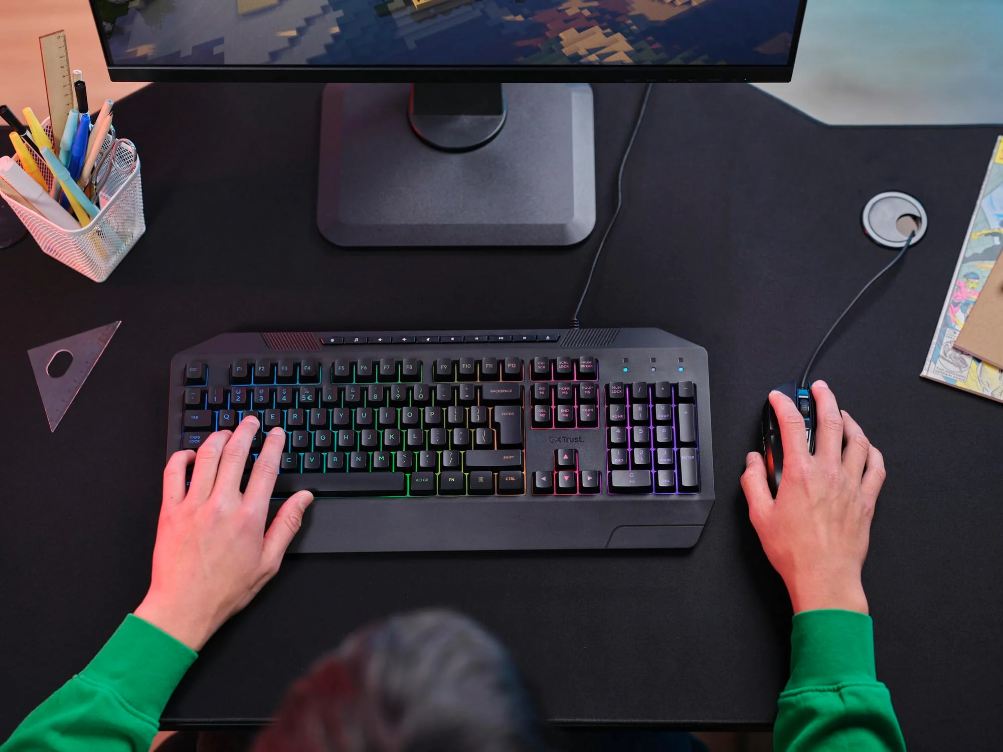 Trust Gaming GXT 836 Evocx Tastiera Gaming Layout Italiano QWERTY - Image 3