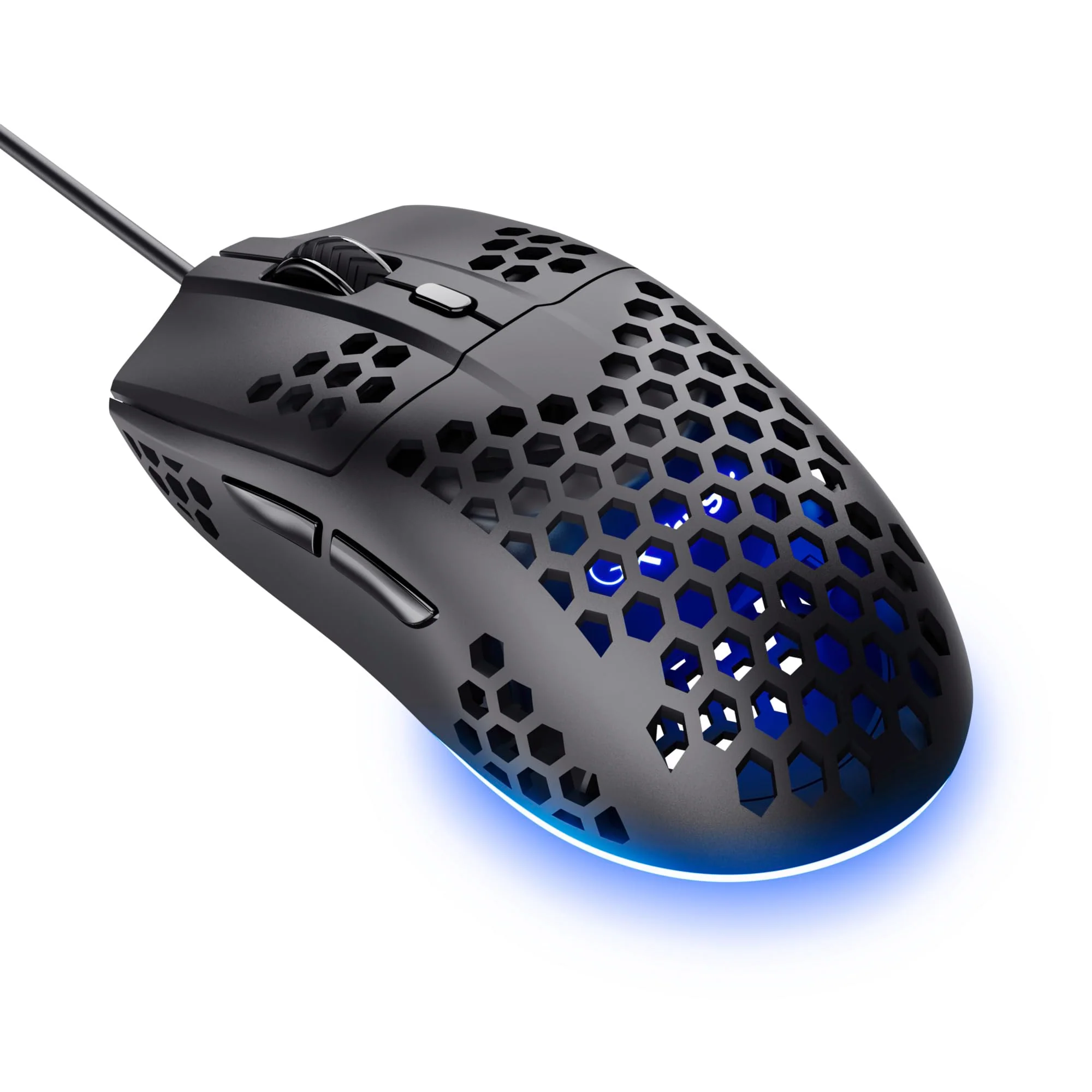 Trust Gaming GXT 928 Helox Gaming Maus, Ultraleichte Kabelgebundene USB Maus 65g, Einstellbare DPI (200-6400), Optischer Sensor, 6 Programmierbare Tasten, RGB-Beleuchtung für Gaming PC MMO - Schwarz - Image 2