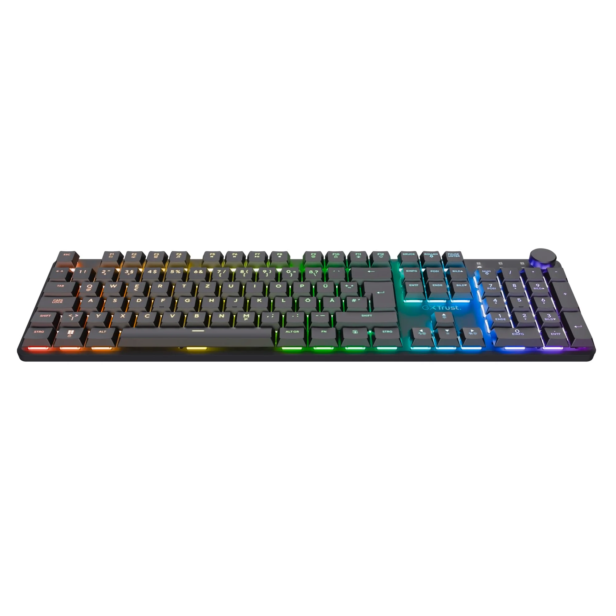 Trust GXT 868 Torix Mechanische Tastatur Kabellos Deutsches QWERTZ Layout, RGB Wiederaufladbare Gaming Tastatur 2.4 GHz 100H Akkulaufzeit, Huano-Switches Flache Tasten, Programmierbar, PC Laptop - Image 13
