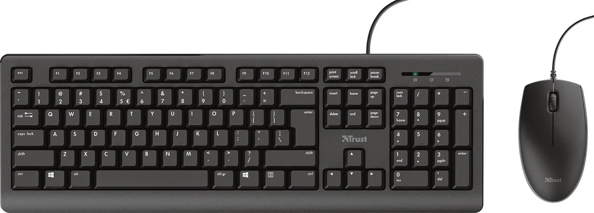 Trust Primo Tastatur Maus Set, Belgisches AZERTY-Layout - Image 2