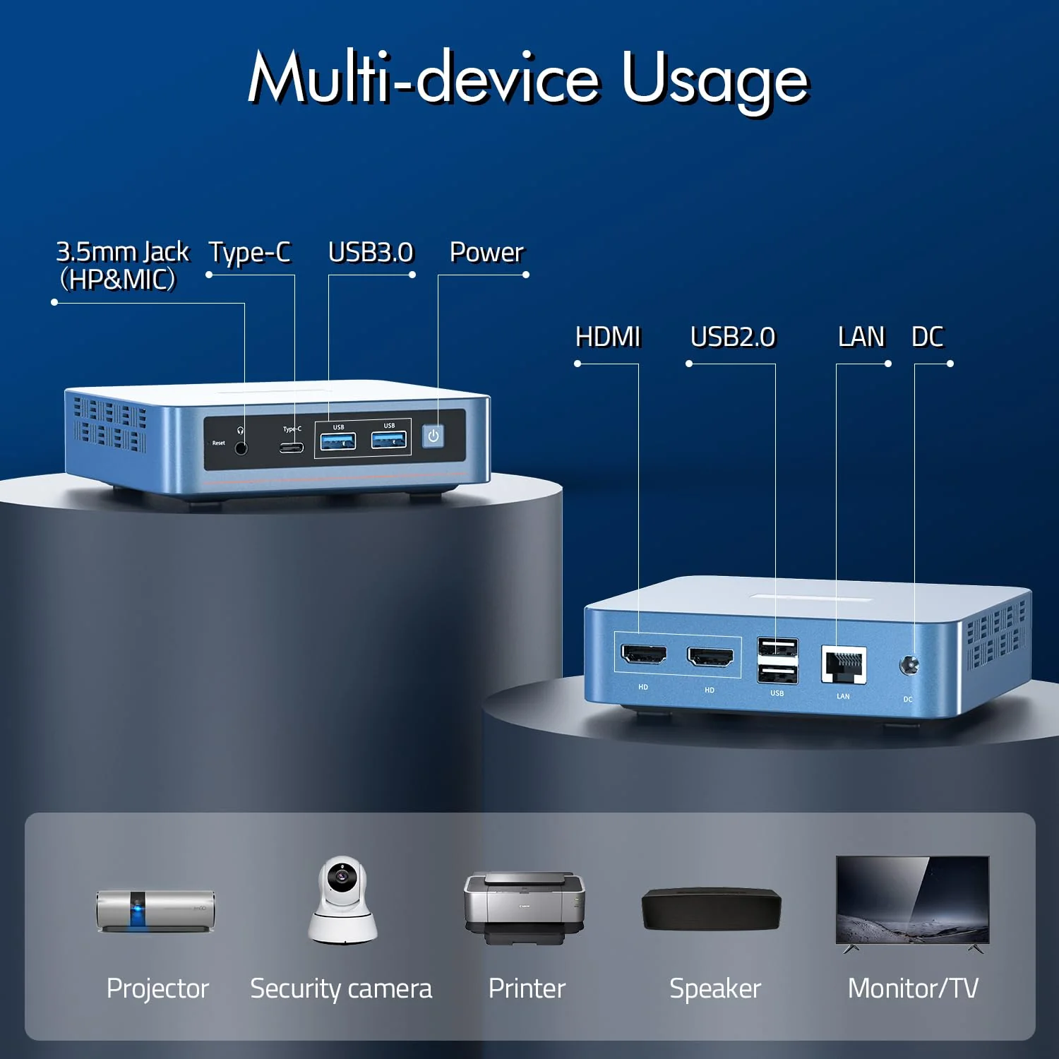 Trycoo WI-6 Mini PC 16 GB RAM 512 GB M.2 SSD, Intel 12. Generation N95 (bis zu 3,4 GHz) Mini Computer, 4K Mini Desktop PC Win 11 Pro, Gigabit-Ethernet/WiFi/BT/2* HDMI/USB-C, für Alltag Verwenden - Image 3