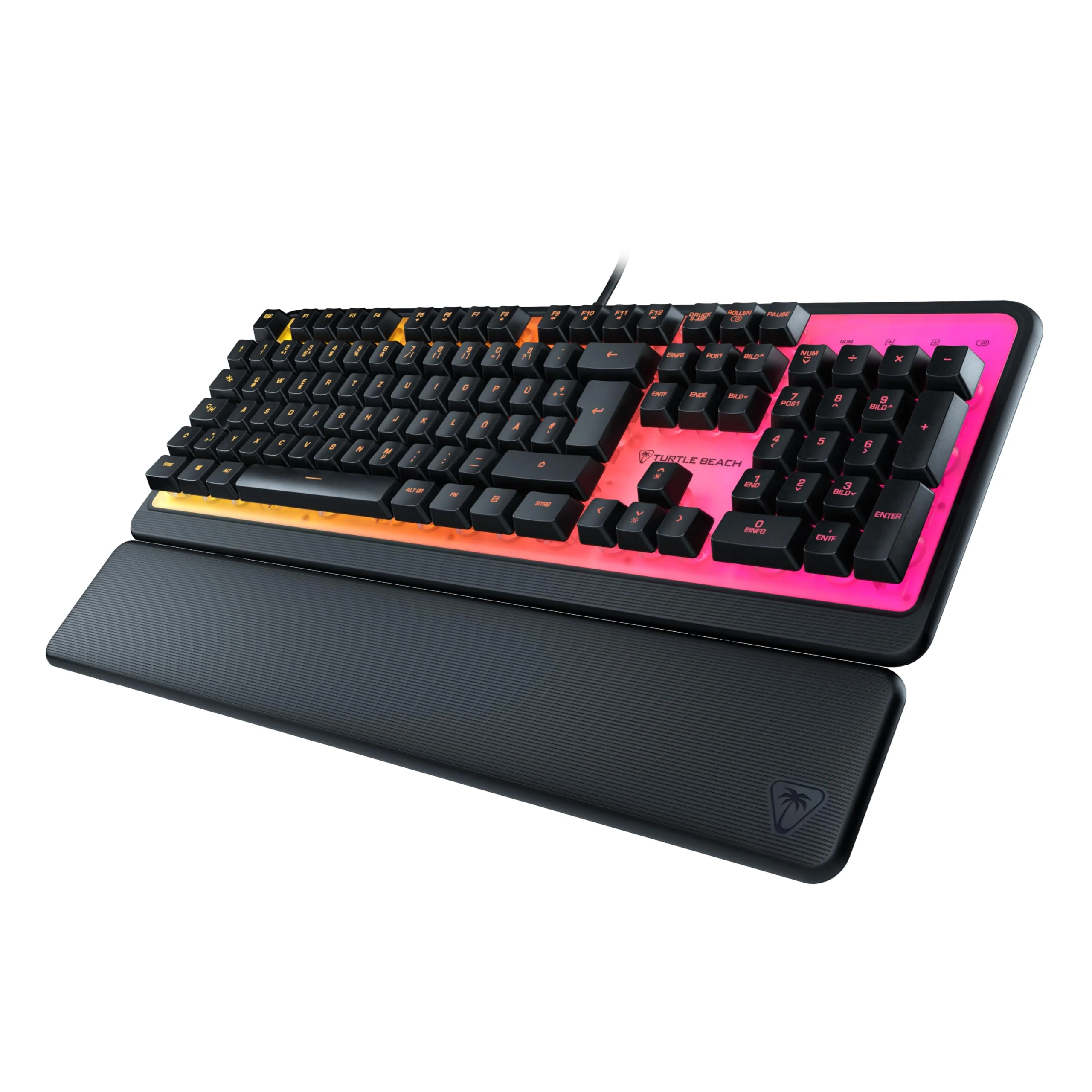 Turtle Beach Magma - Membrane RGB Gaming Keyboard mit Membrantasten, Advanced Anti-Ghosting, Easy-Shift Technologie, RGB-Beleuchtung, abnehmbare Handballenauflage - Image 6