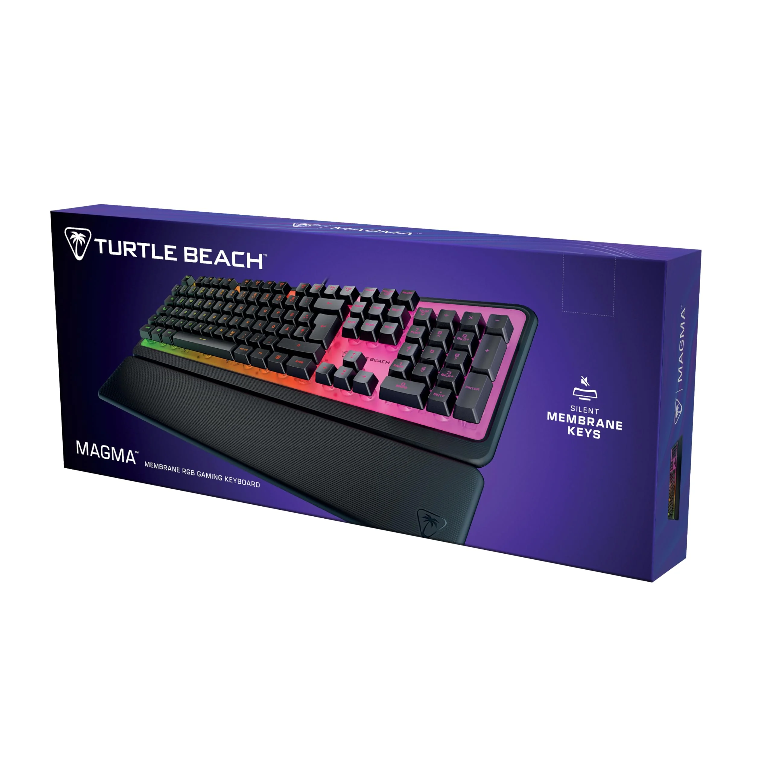 Turtle Beach Magma - Membrane RGB Gaming Keyboard mit Membrantasten, Advanced Anti-Ghosting, Easy-Shift Technologie, RGB-Beleuchtung, abnehmbare Handballenauflage - Image 7
