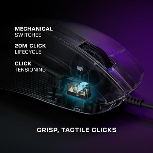 Turtle Beach Pure SEL – Ultraleichte, ergonomische RGB-Gaming-Maus, optischer 8K DPI-Sensor, mechanische Schalter, PTFE-Gleitelemente, RGB-Beleuchtung - Schwarz - Image 16
