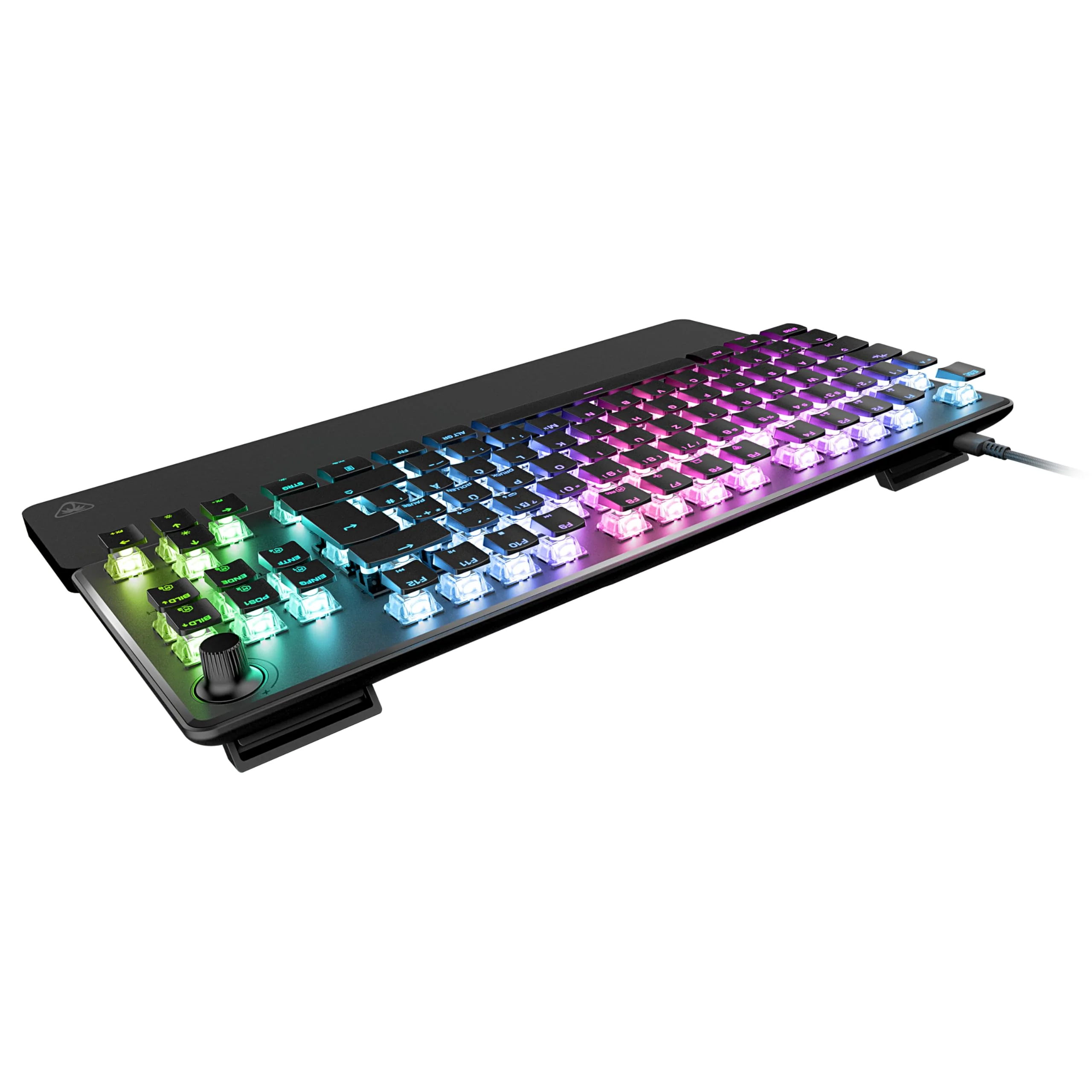 Turtle Beach Vulcan II TKL Pro - Magnetisch-mechanische RGB-Gaming-Tastatur, Analoge Halleffekt-Schalter, Medientasten, Handballenauflage, Aluminium-Abdeckplatte - Image 5