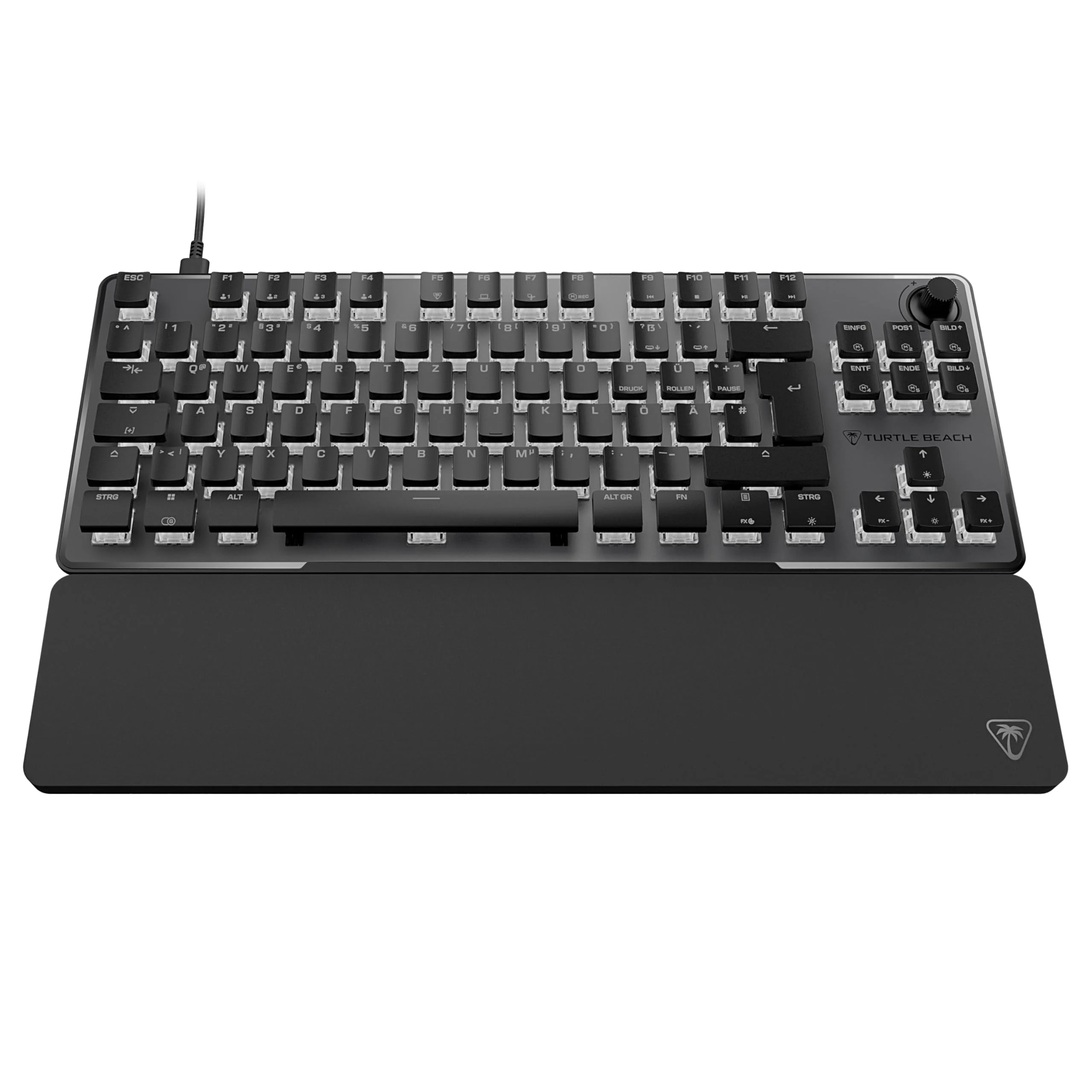 Turtle Beach Vulcan II TKL Pro - Magnetisch-mechanische RGB-Gaming-Tastatur, Analoge Halleffekt-Schalter, Medientasten, Handballenauflage, Aluminium-Abdeckplatte - Image 9