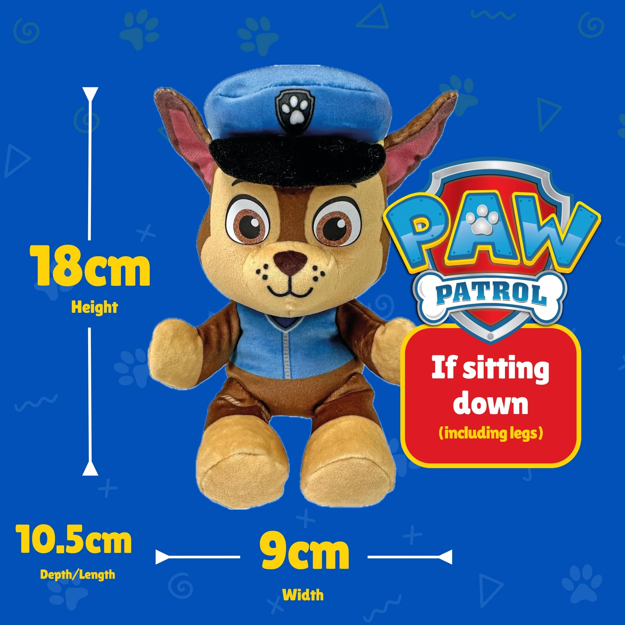TY Chase Paw Patrol Weiches Plüschtier für Kinder, Kuschelteddy, Sammlerstück Stofftier, Beanie Babies Serie, Regular - Image 5