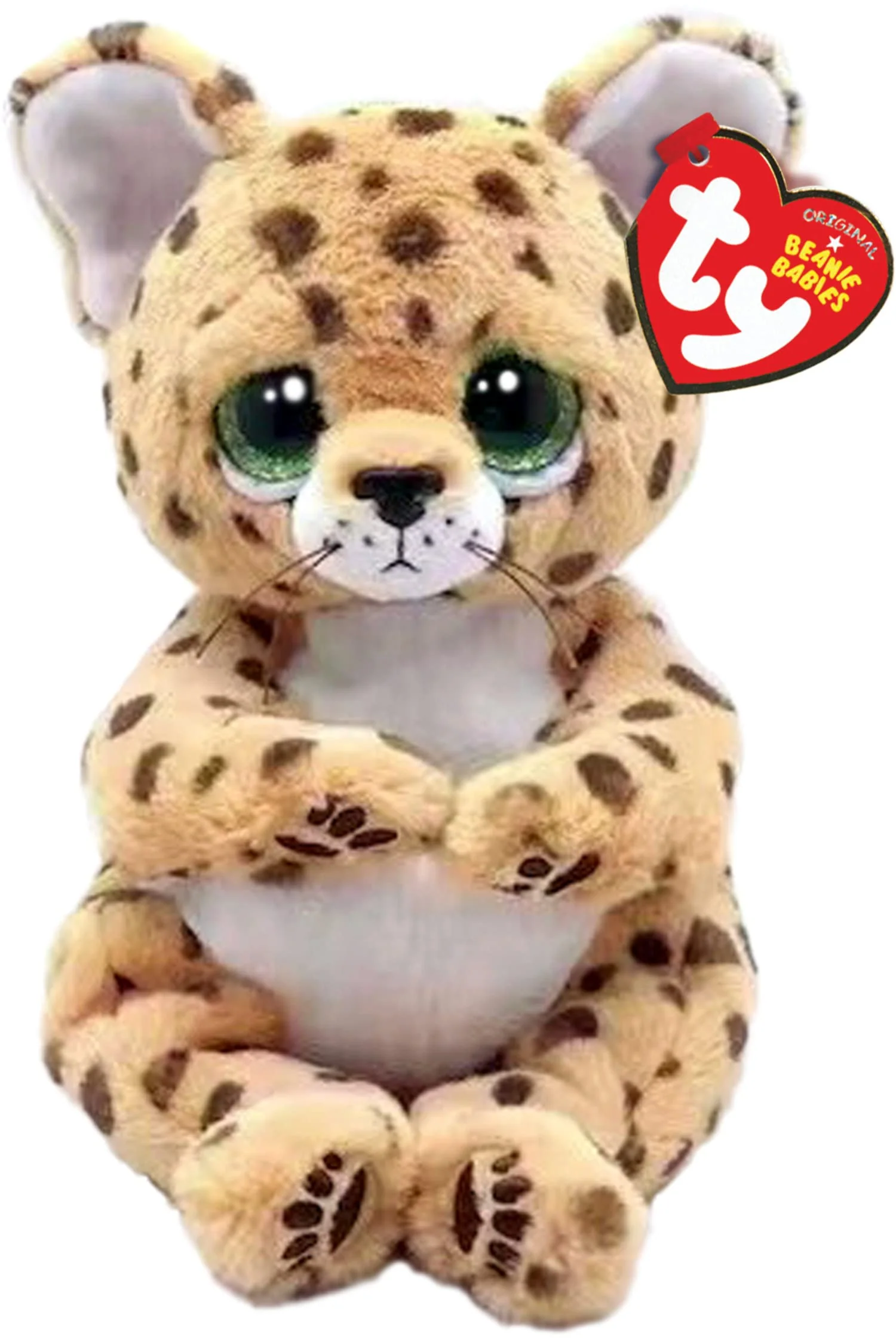 TY Lloyd Leopard Beanie Bellie Regulär 6" | Beanie Baby Weiches Plüschtier | Sammlerstück Kuscheliger Stoffteddy